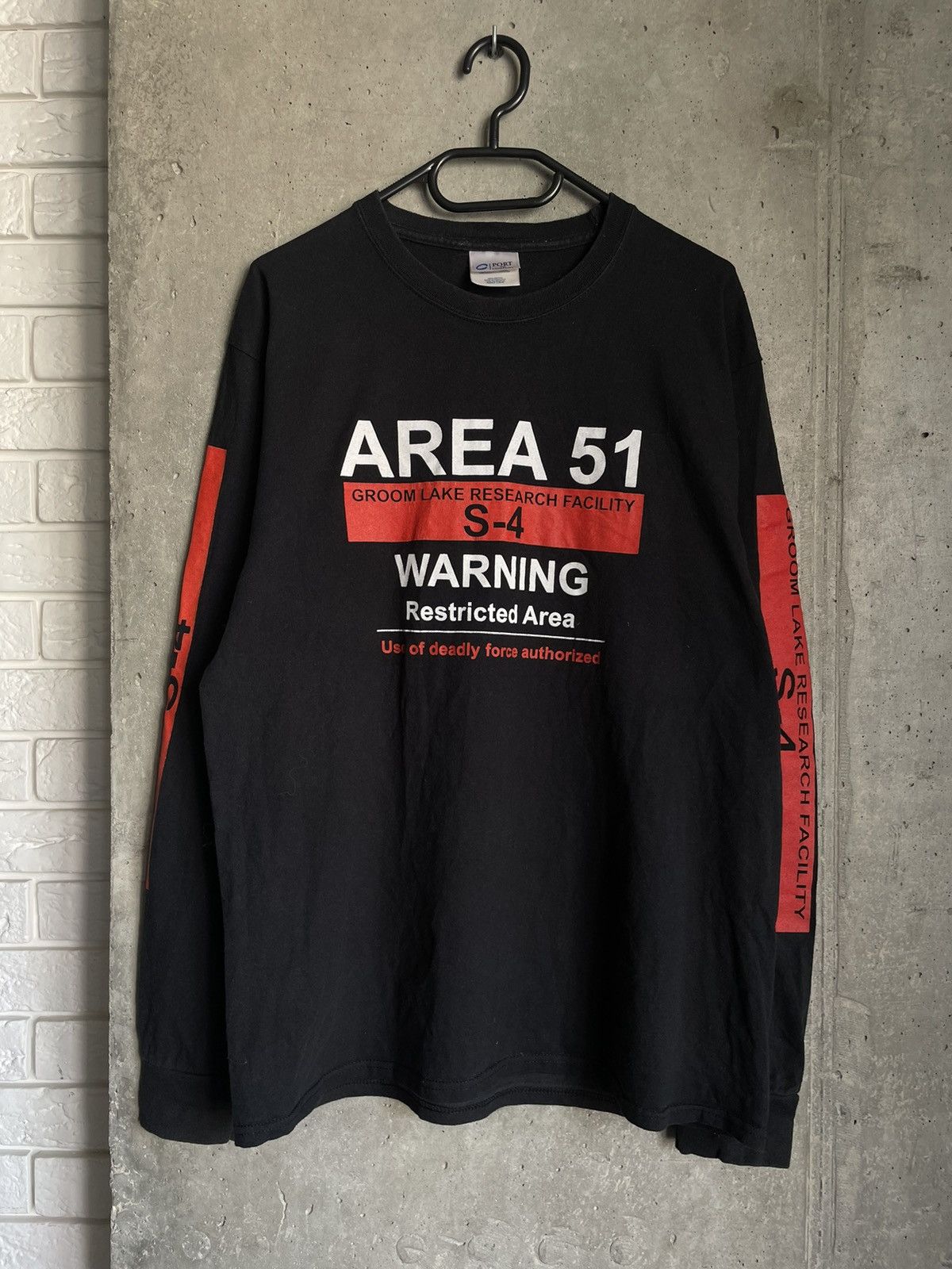 Vintage RARE Vintage Area 51 S4 Alien Longsleeve 90s X2 Y2k Size US L / EU 52-54 / 3 - 3 Thumbnail