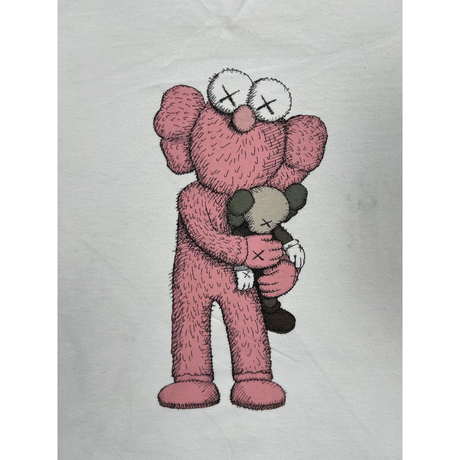 Uniqlo KAWS Uniqlo UT T-Shirt Mens Large White Pink BFF Companion S Size US L / EU 52-54 / 3 - 2 Thumbnail