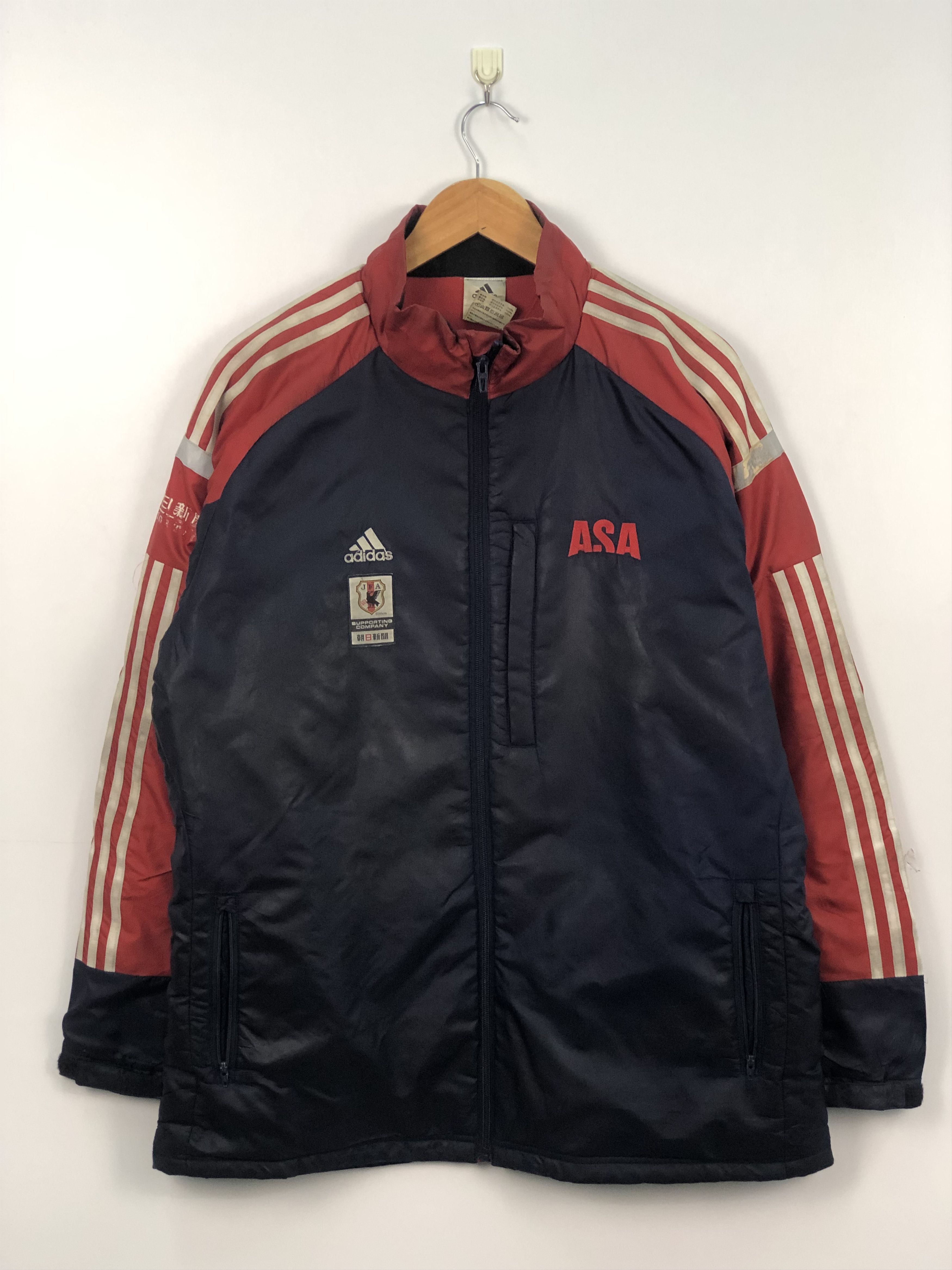 Adidas Vintage Adidas Japan Football League Zipper Jacket J0253 Size US L / EU 52-54 / 3 - 1 Thumbnail