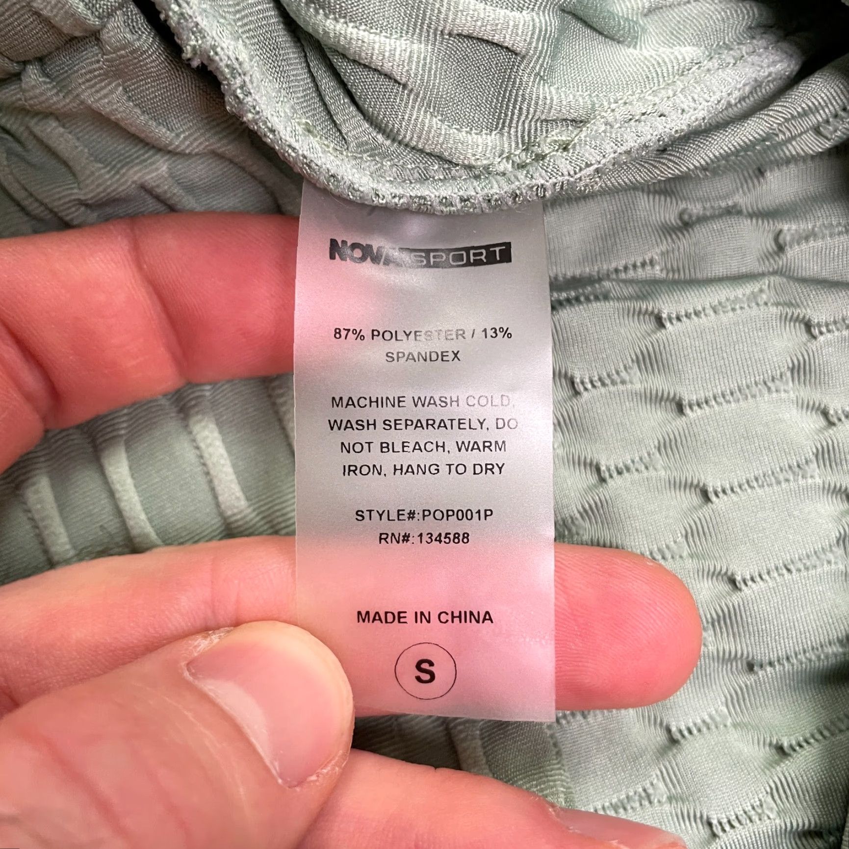 Vintage Nova Sports Leggings Womens Small Green Compression Active Yoga Athletic Skinny Leg Pants Size 28" / US 6 / IT 42 - 4 Thumbnail