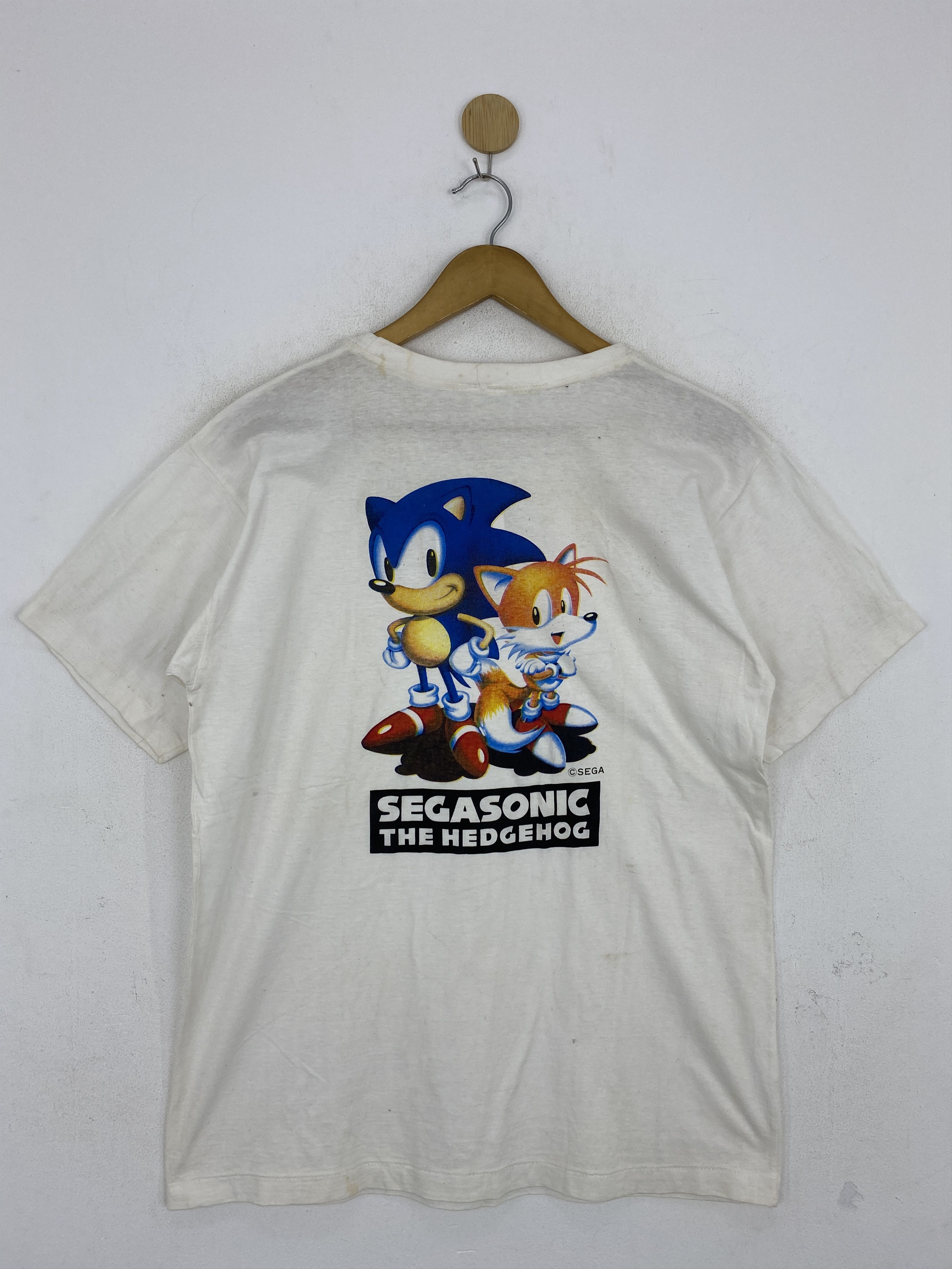 Anime × Japanese Brand × Vintage Vintage 90s Segasonic The Hedgehog Backhit Tee TA0573 Size US L / EU 52-54 / 3 - 1 Thumbnail