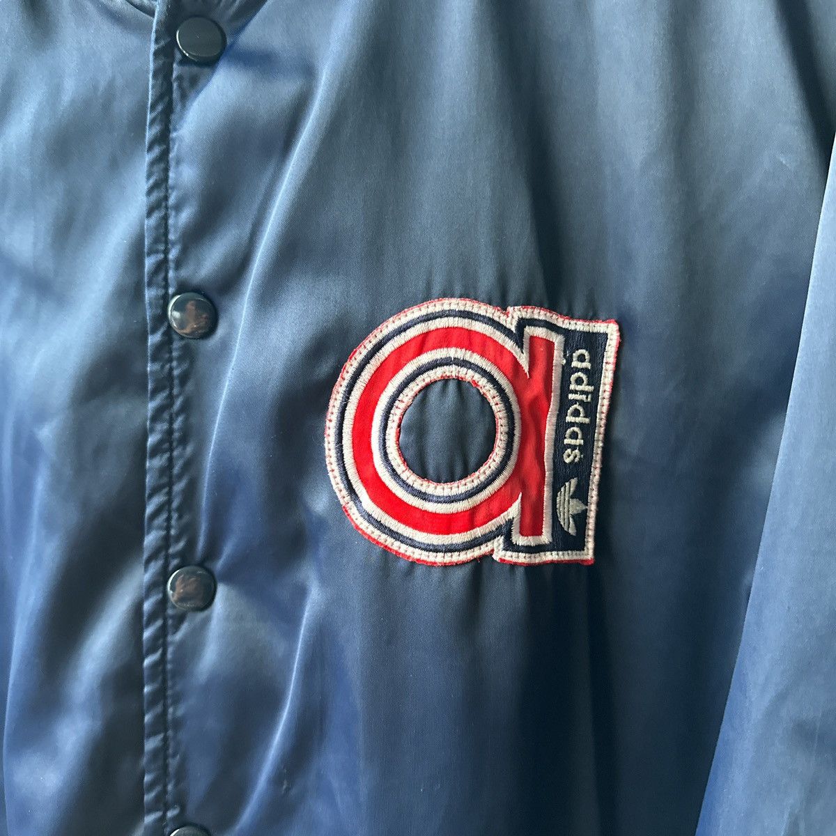 80s Adidas Satin Bomber Mens XL