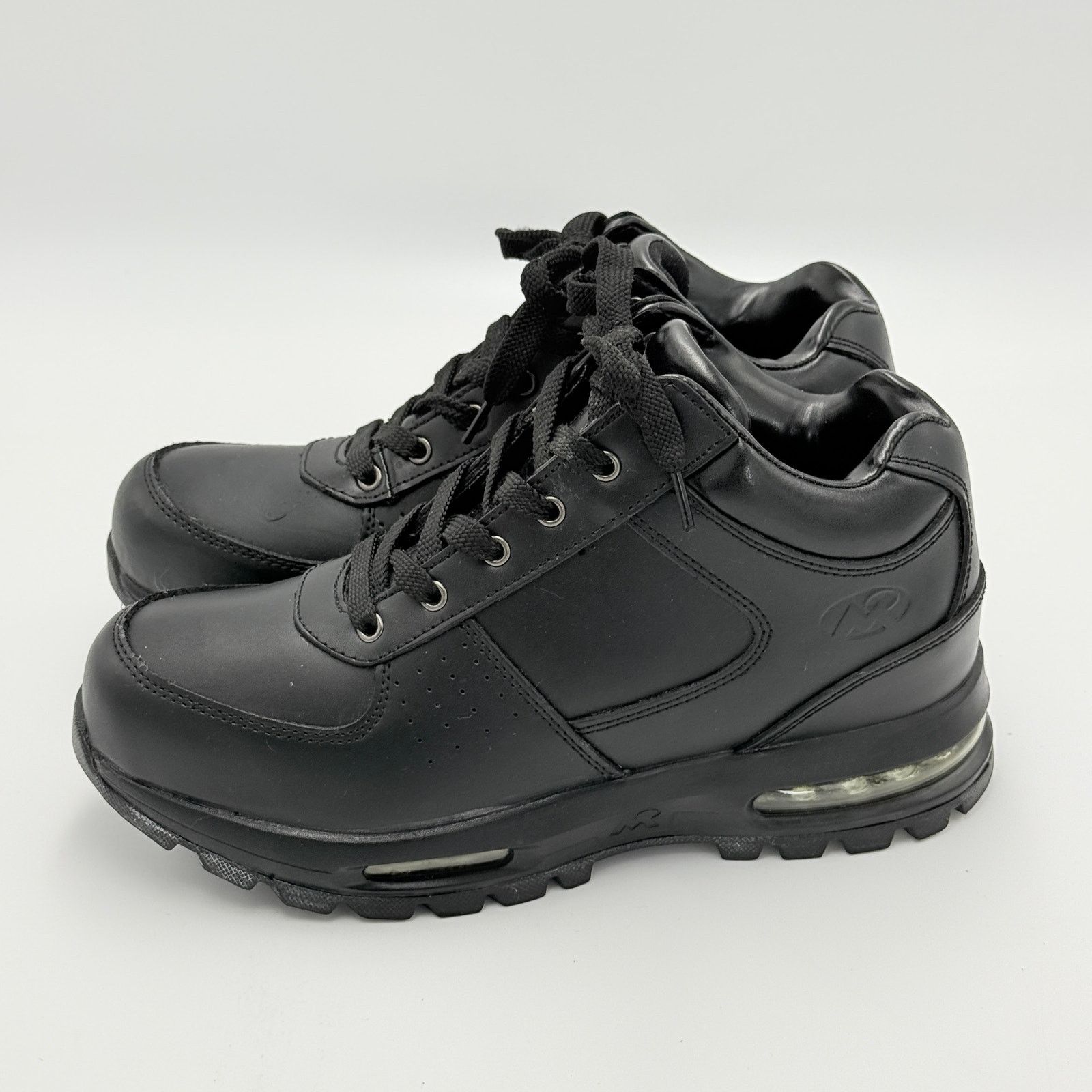 Other Mountain Gear Men's Black Leather Air Cushion Sneakers Size US 8.5 / EU 41-42 - 8 Thumbnail