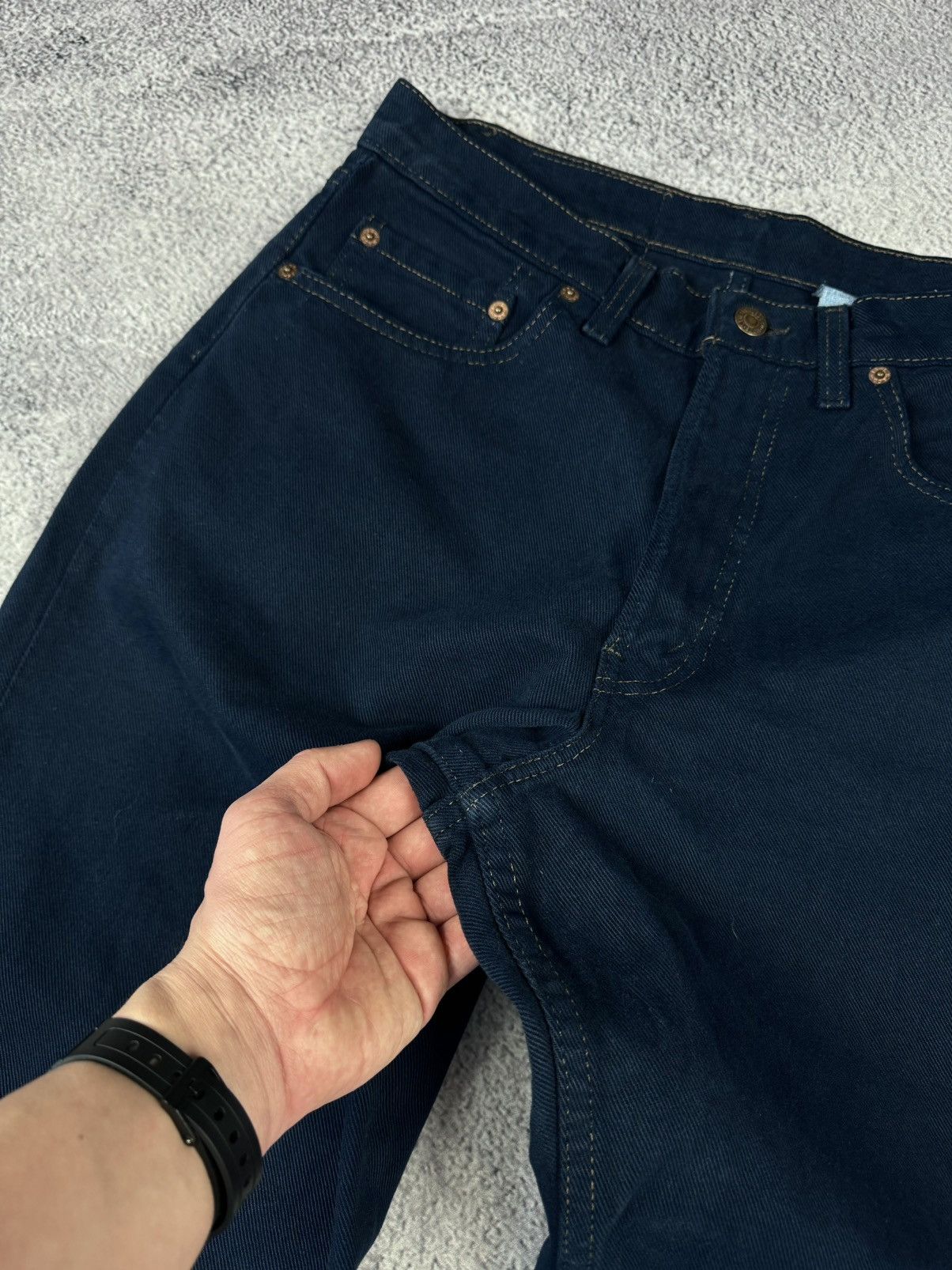 Levi's × Vintage Levis 554 Vintage Made In USA Blue Jeans Size US 33 - 7 Thumbnail