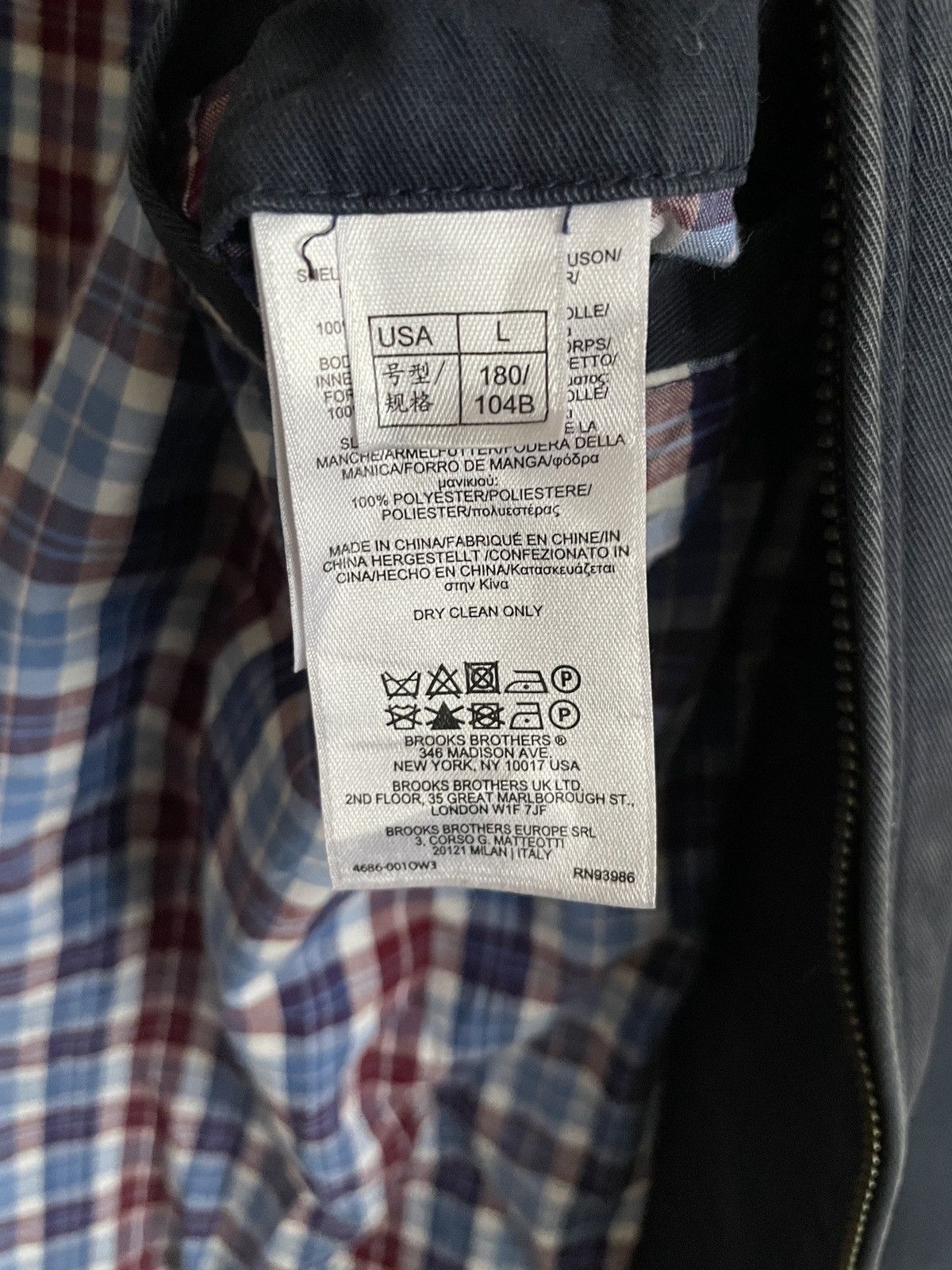 Brooks Brothers Very Rare Vintage Brand Brooks Brother Bomber Jacket 1990s Size US L / EU 52-54 / 3 - 10 Thumbnail
