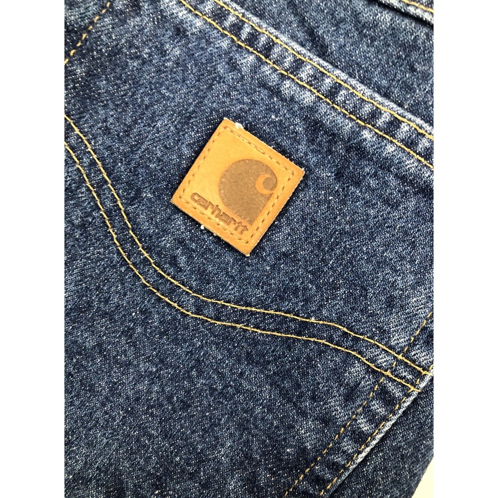 Carhartt Carhartt Jeans 46x30 Denim Straight Leg 5-Pocket Zipper Fly NWT DST B180 DST Big & Tall Mens Blue Denim Jeans Size US 30 / EU 46 - 5 Thumbnail