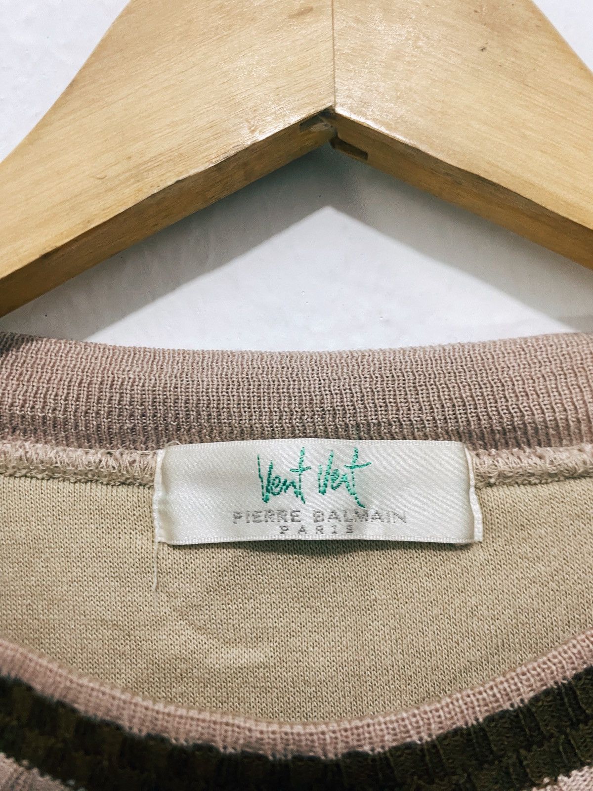 Pierre Balmain Vintage pierre balmain paris vent vert sweater sweat shirt Size US L / EU 52-54 / 3 - 4 Thumbnail
