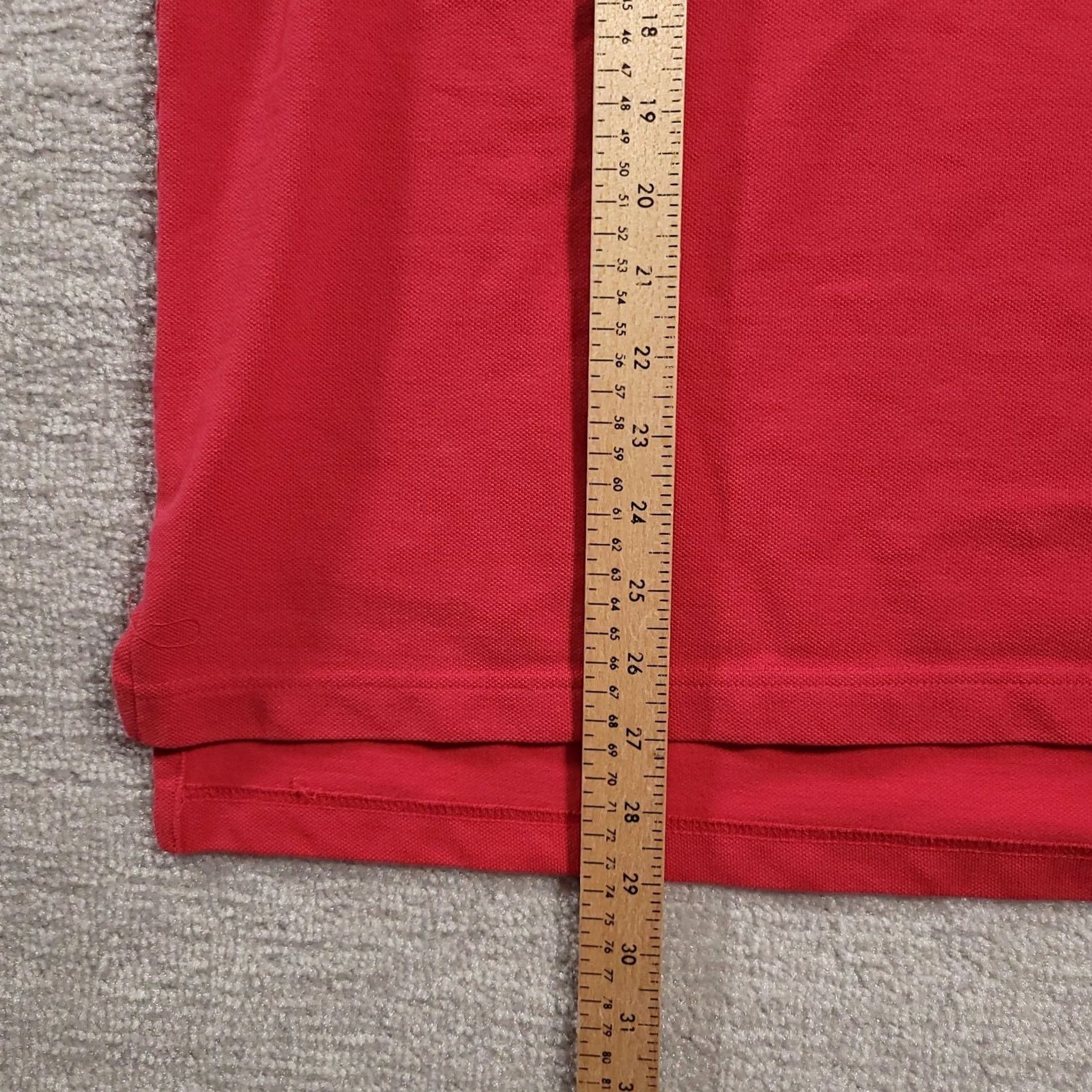 Tommy Hilfiger Tommy Hilfiger Polo Shirt Adult L Red Casual Rugby Flag Logo Mens Shirt Size US L / EU 52-54 / 3 - 6 Thumbnail