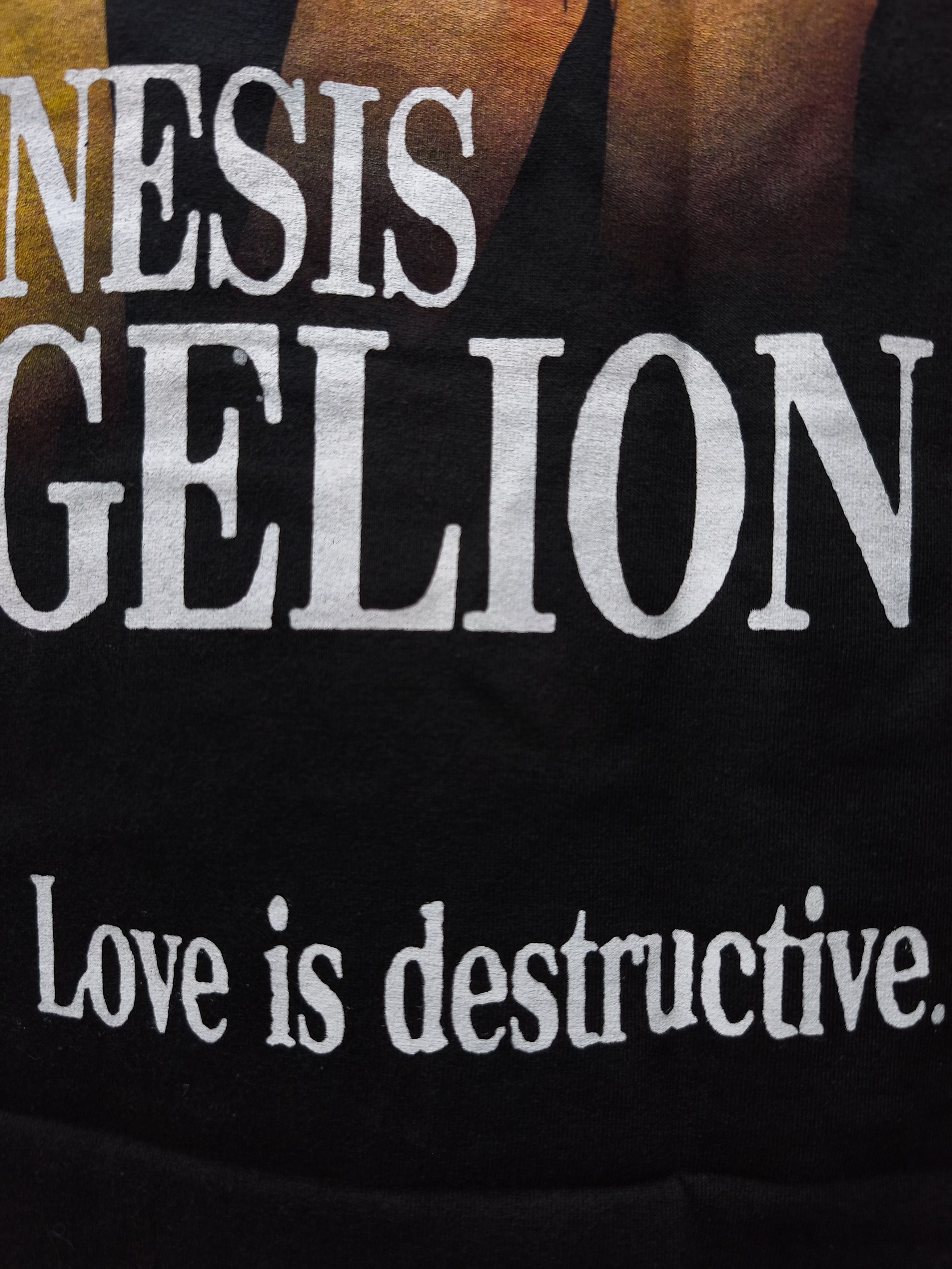Anime Neon Genesis Evangelion "Love Is Destructive" T-shirt Size US XL / EU 56 / 4 - 13 Thumbnail