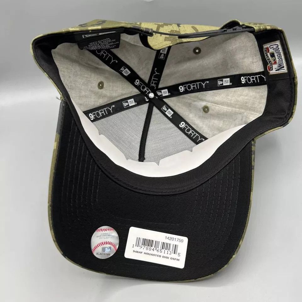 New Era Houston Astros Hat Men Camo 9Forty New Era Snap Back Cap New Size ONE SIZE - 4 Thumbnail