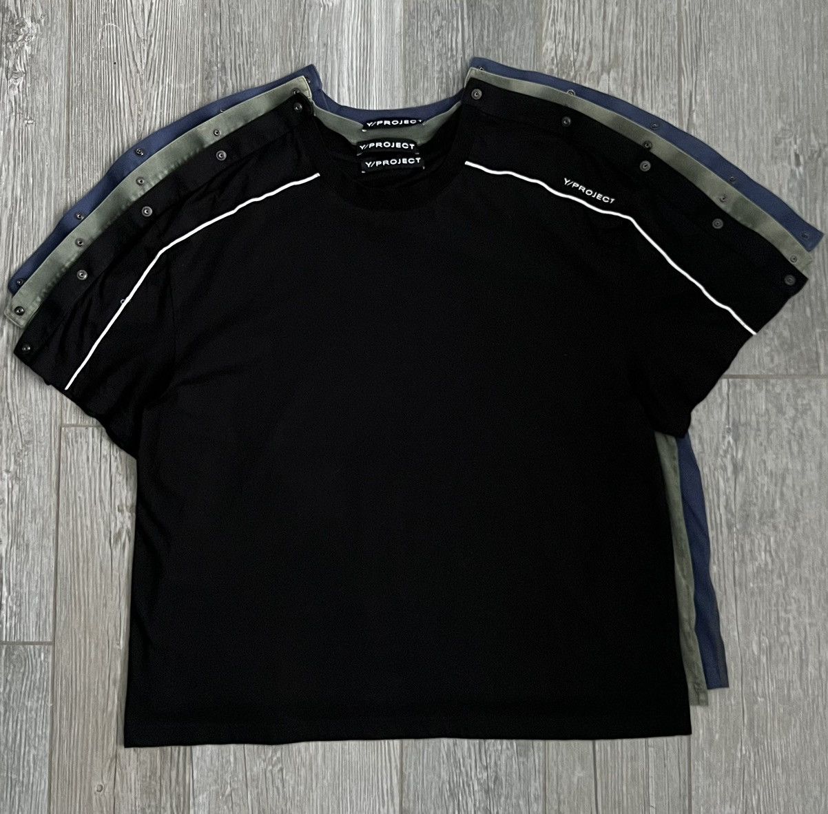 Y/Project Rare Y-Project Triple Layered Snap On Runway Logo Shirt Size US XL / EU 56 / 4 - 2 Thumbnail