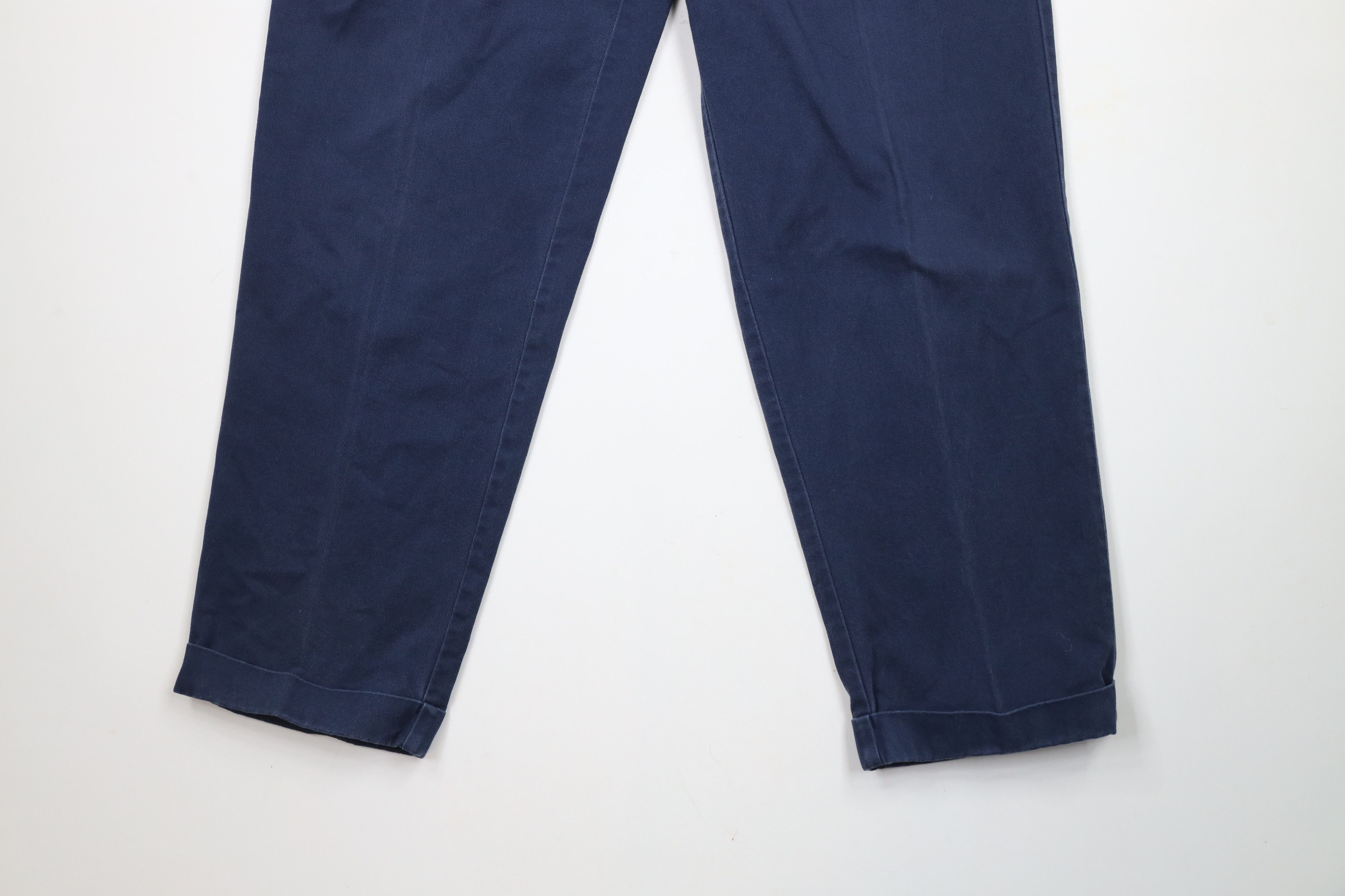 Tommy Hilfiger × Vintage Vintage 90s Tommy Hilfiger Cuffed Wide Leg Chino Pants Size US 34 / EU 50 - 4 Thumbnail