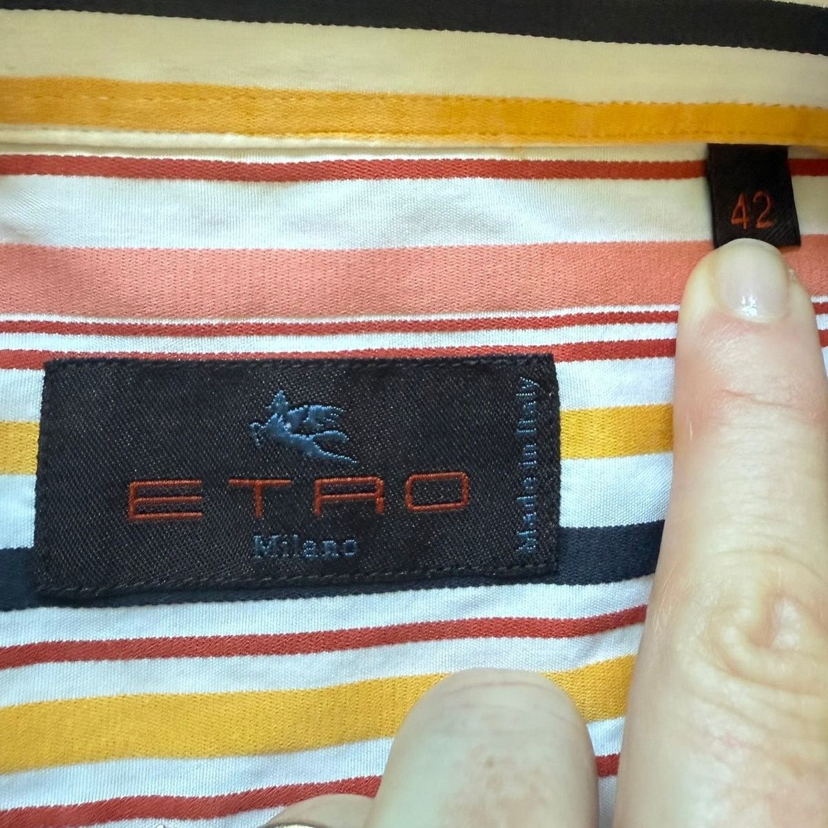 Etro Etro Milano Striped Button Up 100% Cotton Italy 42 Size US XS / EU 42 / 0 - 2 Thumbnail