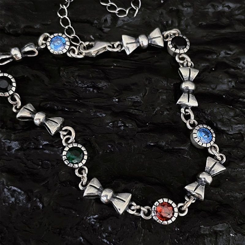 Jewelry Multicolor Zircons Chain Bracelets Size ONE SIZE - 2 Thumbnail