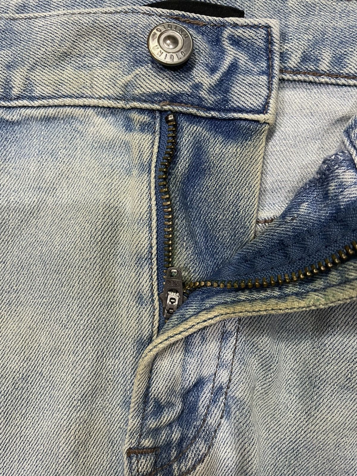 Uniqlo Vintage Uniqlo Skinny Distress Mudwash Denim Jeans Size US 32 / EU 48 - 7 Thumbnail