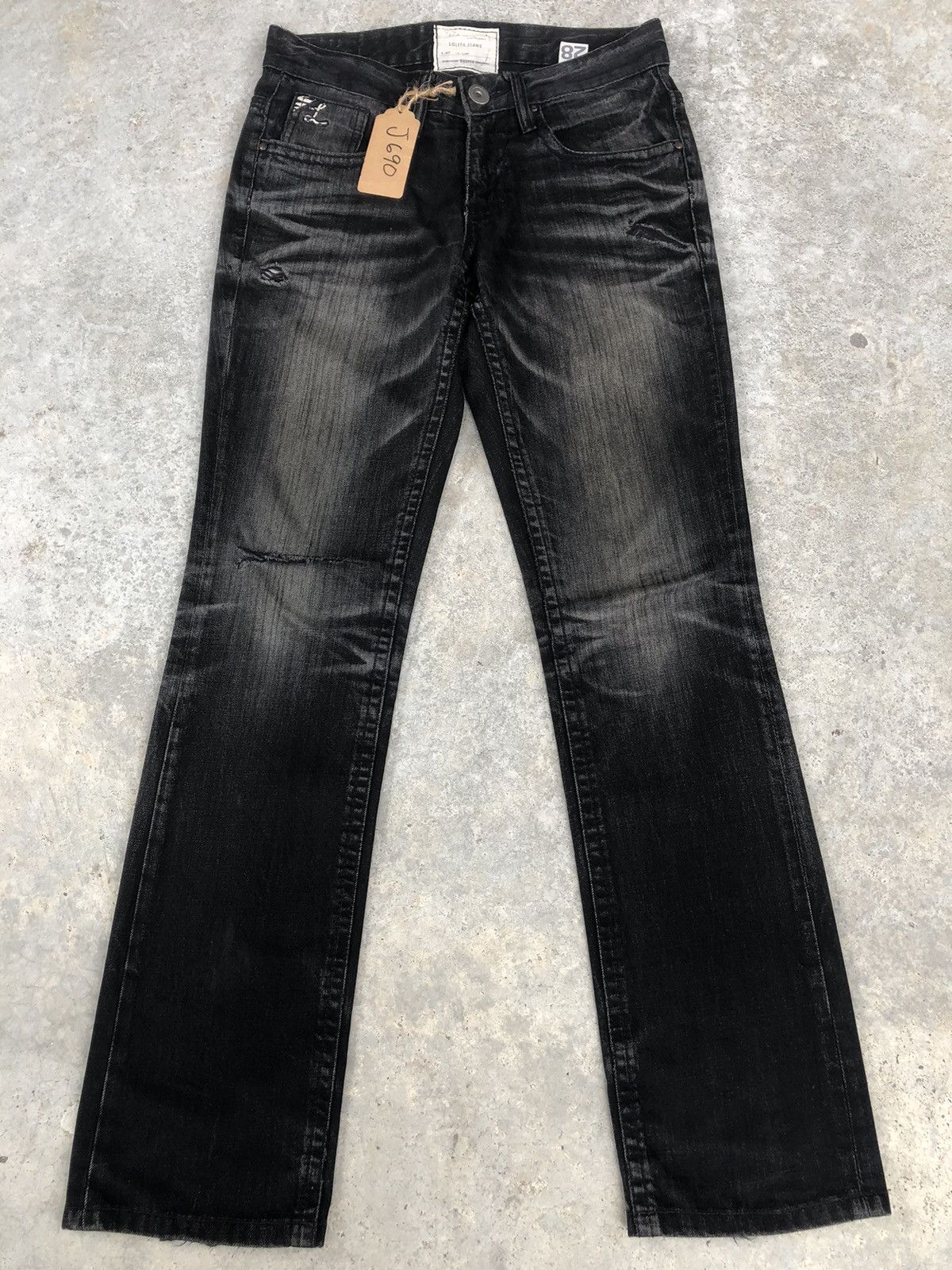 Japanese Brand Yoshitomo Nara Lolita Embroidered Jeans Punk Size US 31 - 1 Thumbnail