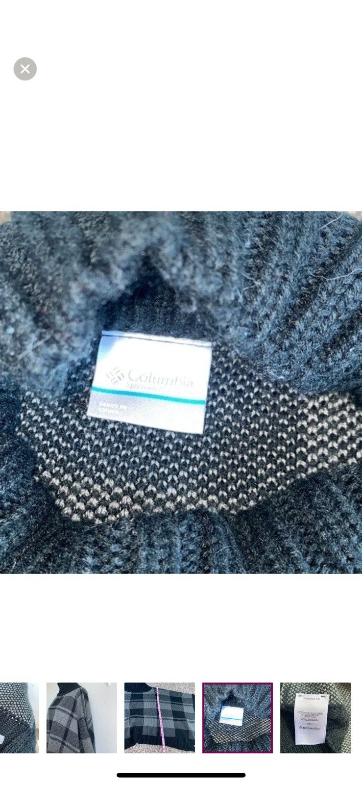 Columbia Columbia women’s O/S plaid be cozy sweater poncho‎ Size ONE SIZE - 6 Thumbnail