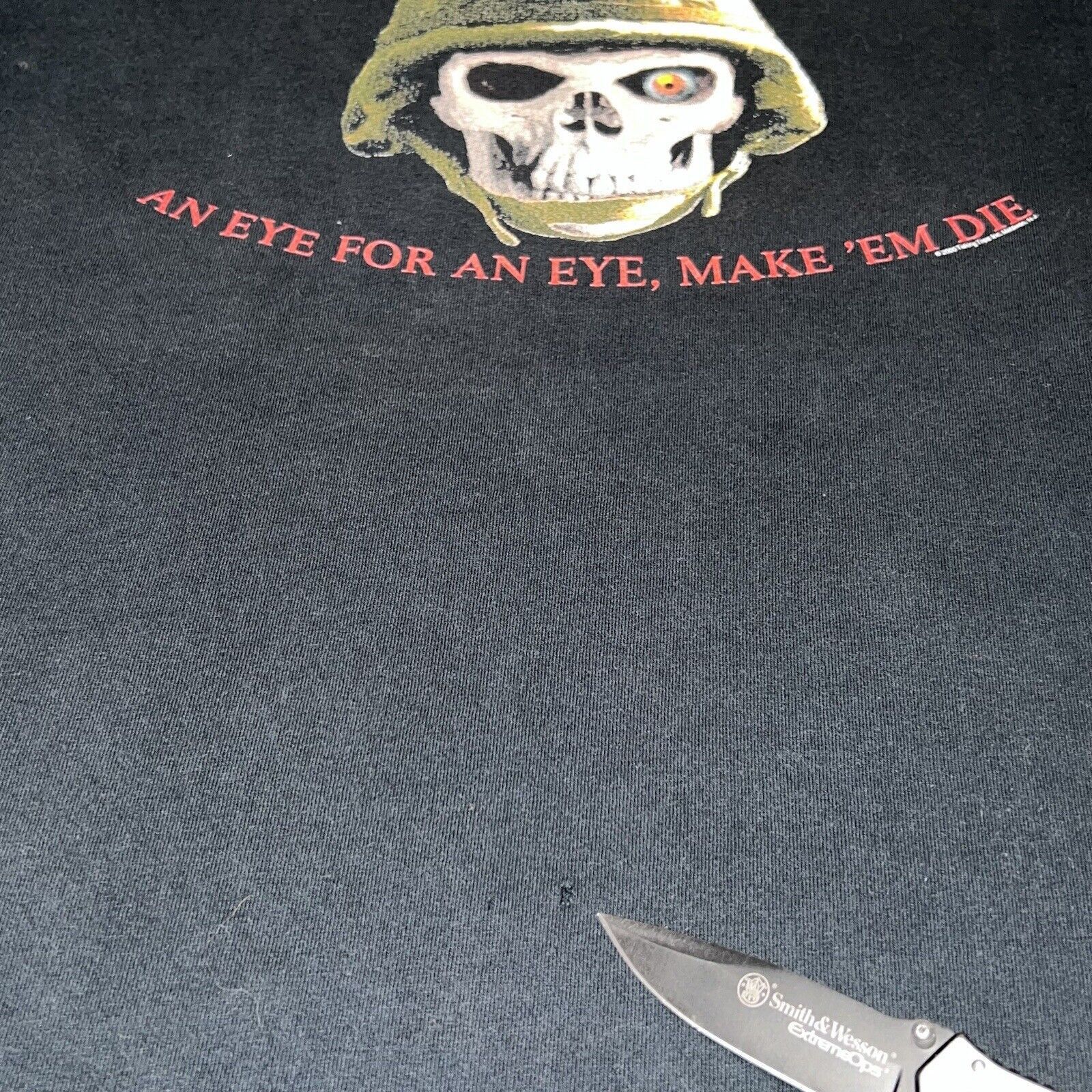Fruit Of The Loom Marines Semper Fi Eye For An Eye Make 'Em Die USMC Shirt 2XL Size US XXL / EU 58 / 5 - 4 Thumbnail