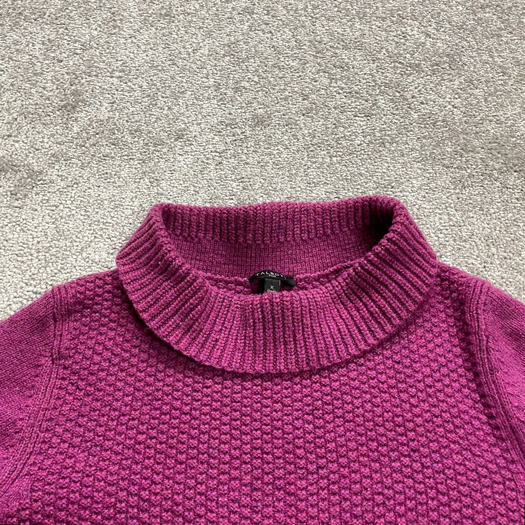 Talbots Talbots Plus Size Sweater Women XL Pink Turtleneck Chunky Knit Pullover Casual Size XL / US 12-14 / IT 48-50 - 4 Thumbnail