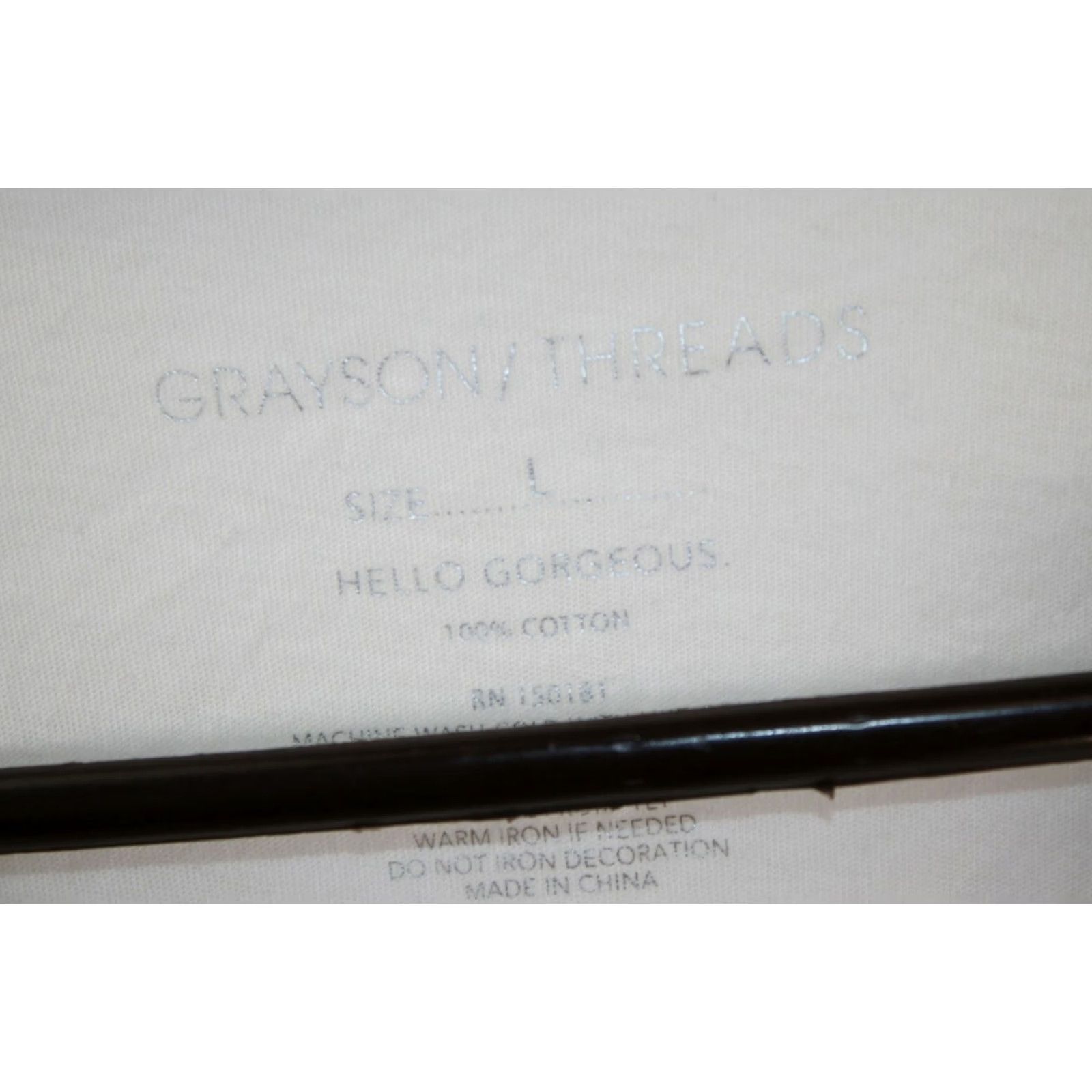 Vintage Grayson Threads Womens Iconic Graphic Print White Casual T Shirt L Size L / US 10 / IT 46 - 7 Thumbnail