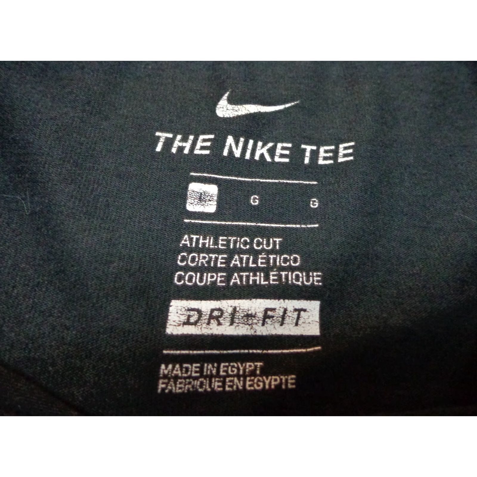 Nike Nike Dri-Fit JUST DON'T QUIT Black T Shirt Large Athletic Cut Mens Size US L / EU 52-54 / 3 - 5 Thumbnail