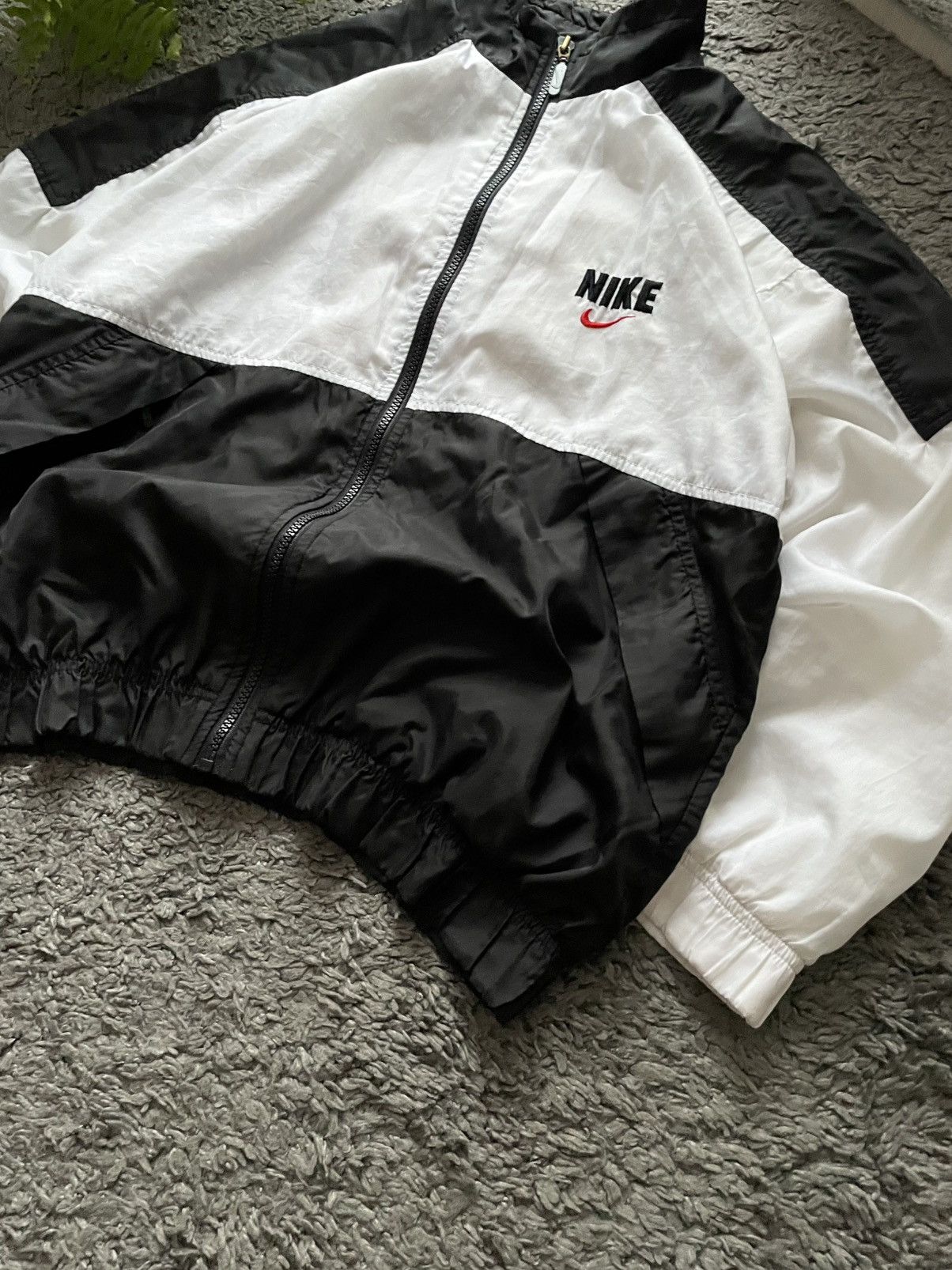 Nike × Vintage 90s Nike Vintage Light Jacket Streetwear Big Logo Swoosh Y2k Size US S / EU 44-46 / 1 - 12 Thumbnail