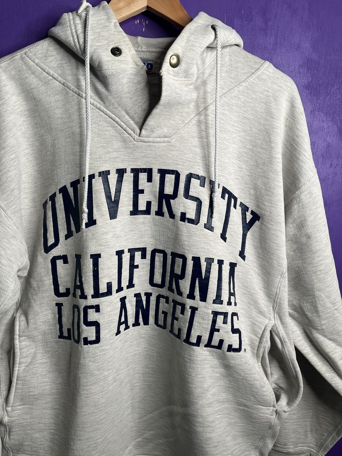 Russell Athletic × Vintage Vintage 90s Russell athletic UCLA spellout hoodie Size US L / EU 52-54 / 3 - 3 Thumbnail