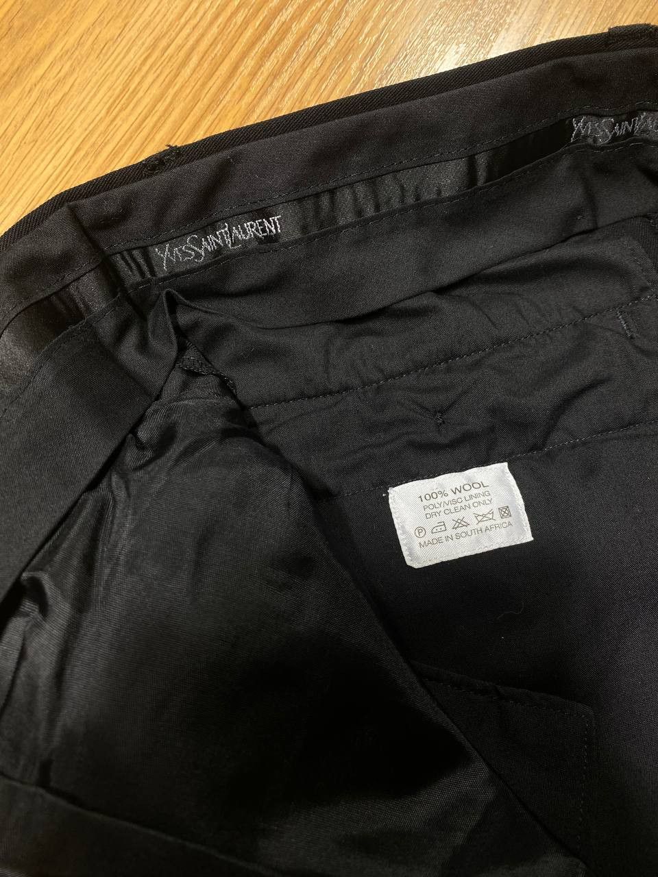 Yves Saint Laurent 90s Yves Saint Laurent vintage navy chino pants YSL big logo Size US 34 / EU 50 - 2 Thumbnail