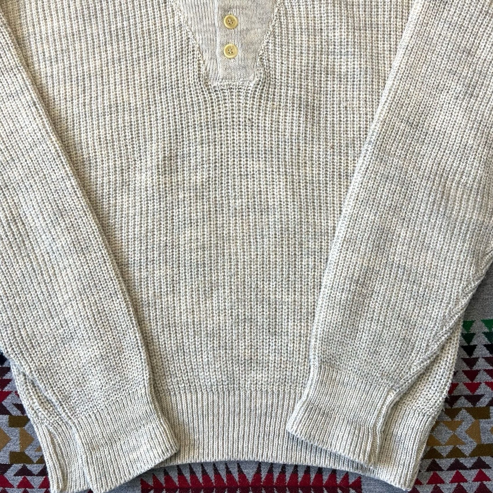 Vintage VINTAGE LL Bean Sweater Mens Large Gray High Trek Yarn Wool Blend Pullover C7 Pullover Mens Large Gray Wool Blend Pullover Size US L / EU 52-54 / 3 - 7 Thumbnail