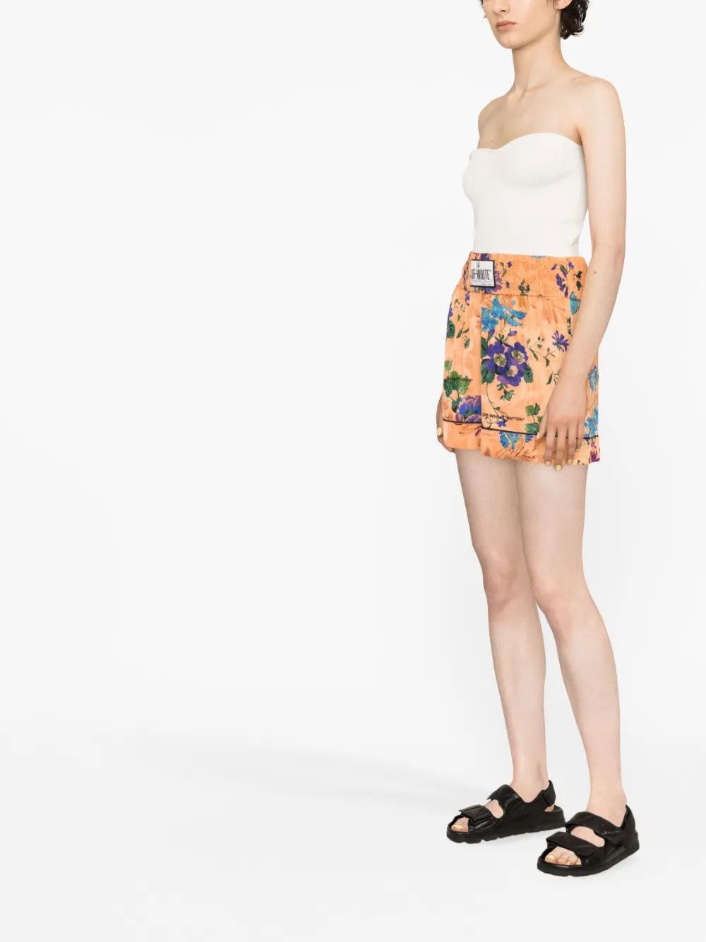 Off-White o1y1225 Logo Short in Multicolor Size 27" / US 4 / IT 40 - 2 Thumbnail
