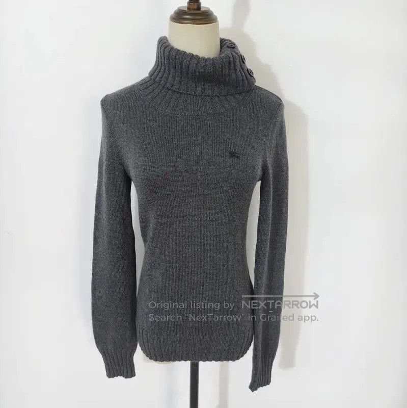 Burberry Burberry Gray Wool Long Sleeve Sweater. Size M / US 6-8 / IT 42-44 - 1 Thumbnail