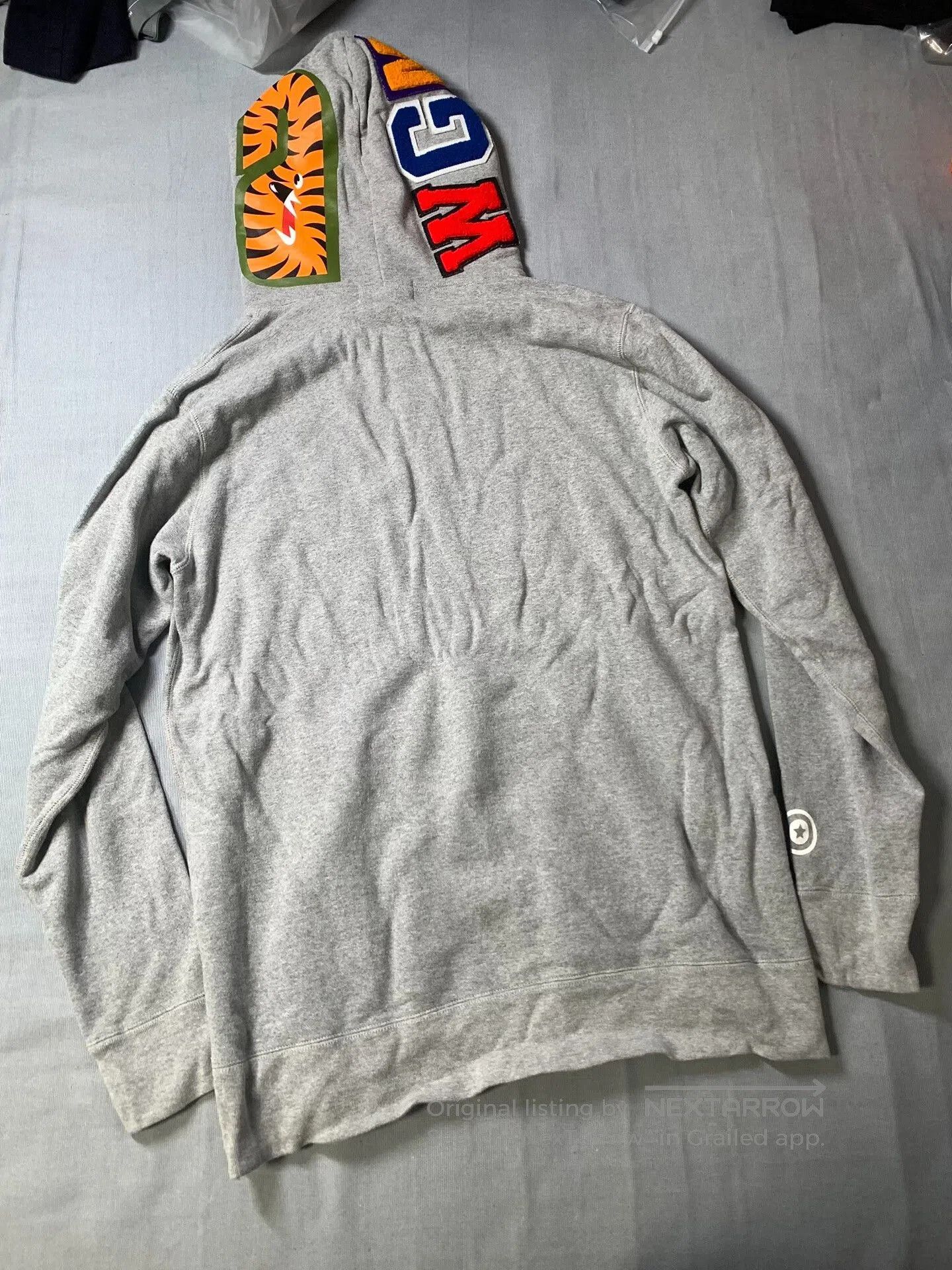 Bape Bape Gray Shark Hoodie. Size US L / EU 52-54 / 3 - 4 Thumbnail