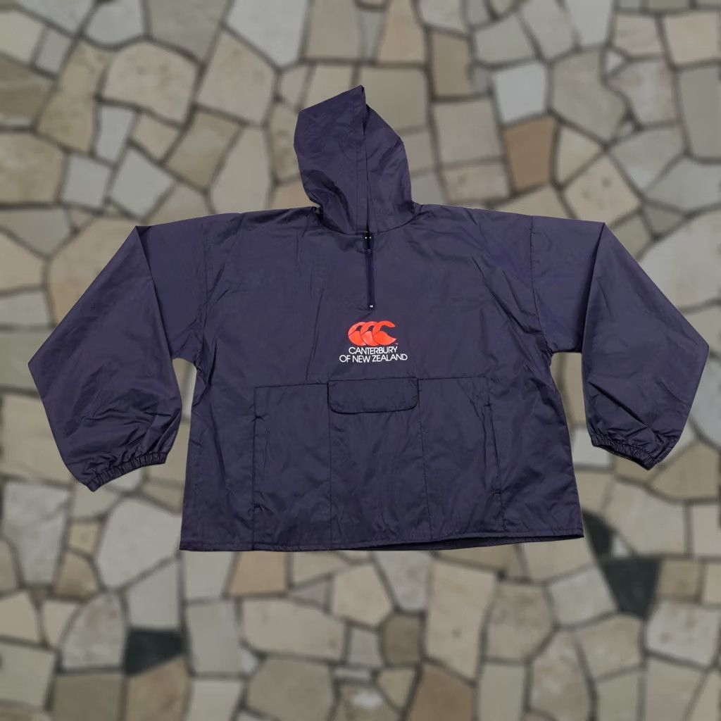 Vintage VINTAGE Canterbury Of New Zealand Rugby Jacket Anorak Windbreaker Blue Medium Mens Size US M / EU 48-50 / 2 - 1 Thumbnail