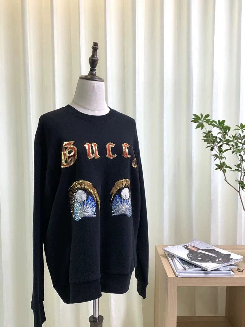 Gucci Gucci Black-eyed sequin sweatshirt 2501-Nextarrow Size US S / EU 44-46 / 1 - 6 Thumbnail