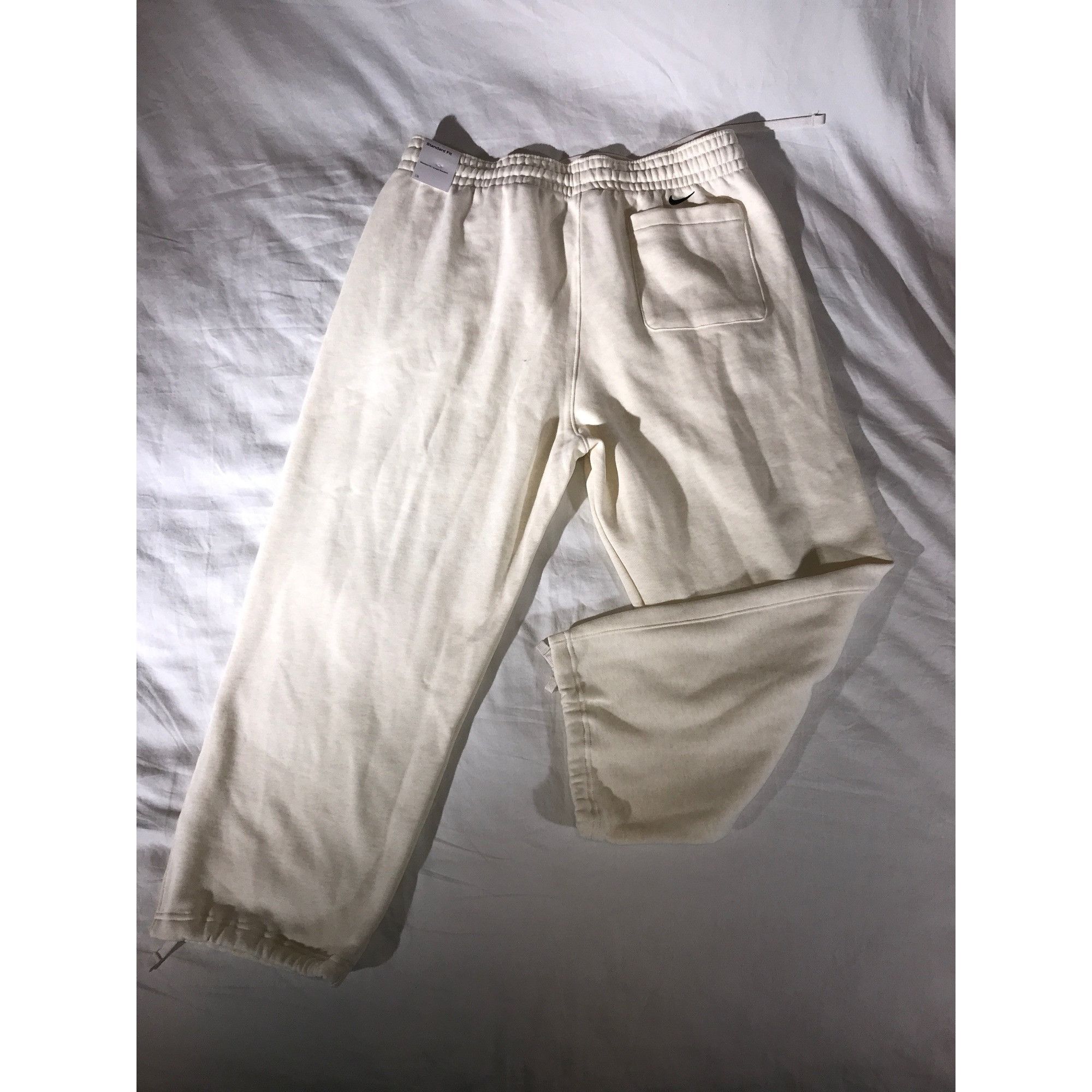 Nike Nike Mens Lebron James Cream Cotton Sweatpants Size US 36 / EU 52 - 2 Thumbnail