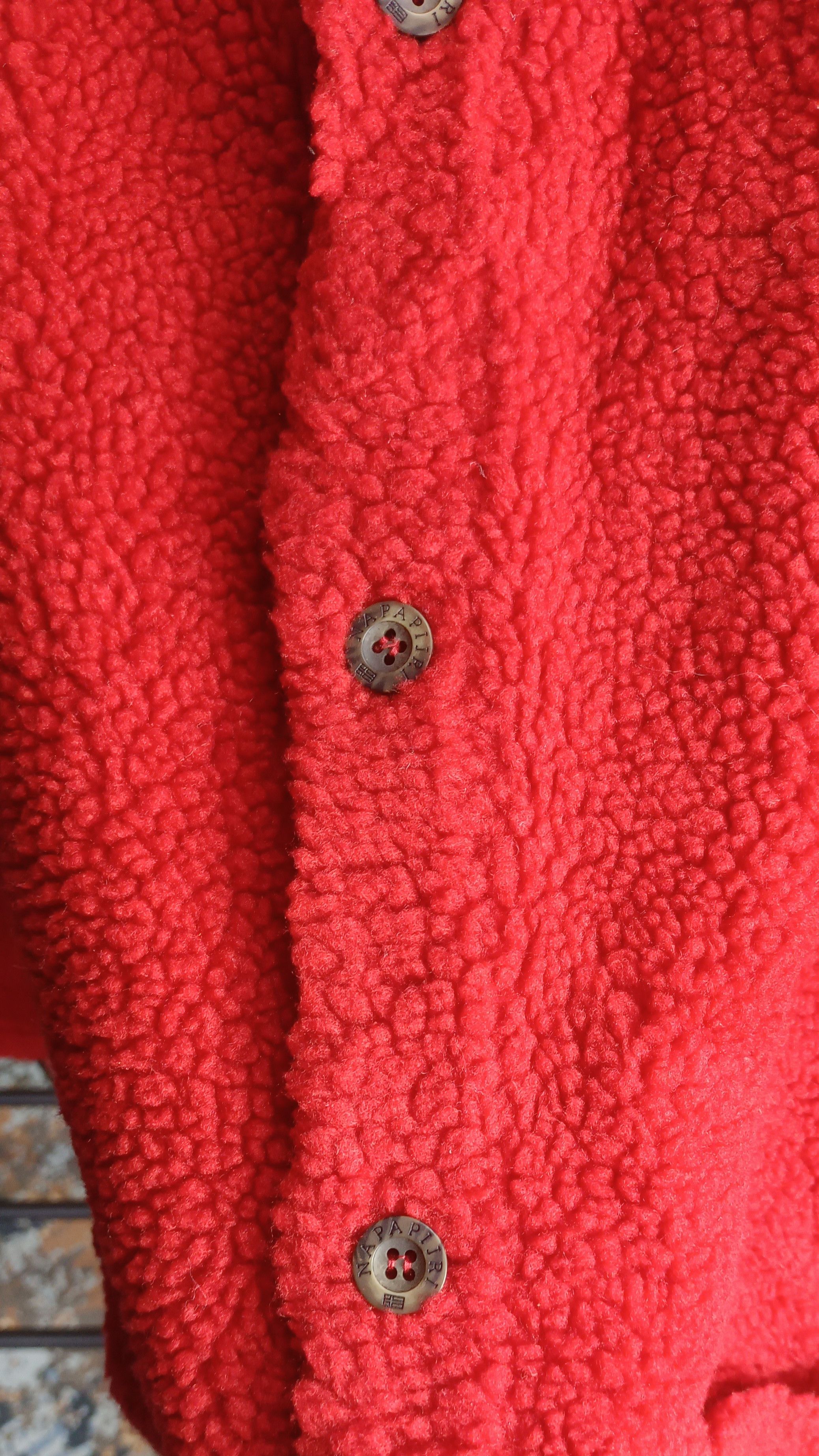 Napapijri Italy🔥Napapijri Geographic Deep Pile Button Fleece Jacket Size US M / EU 48-50 / 2 - 8 Thumbnail