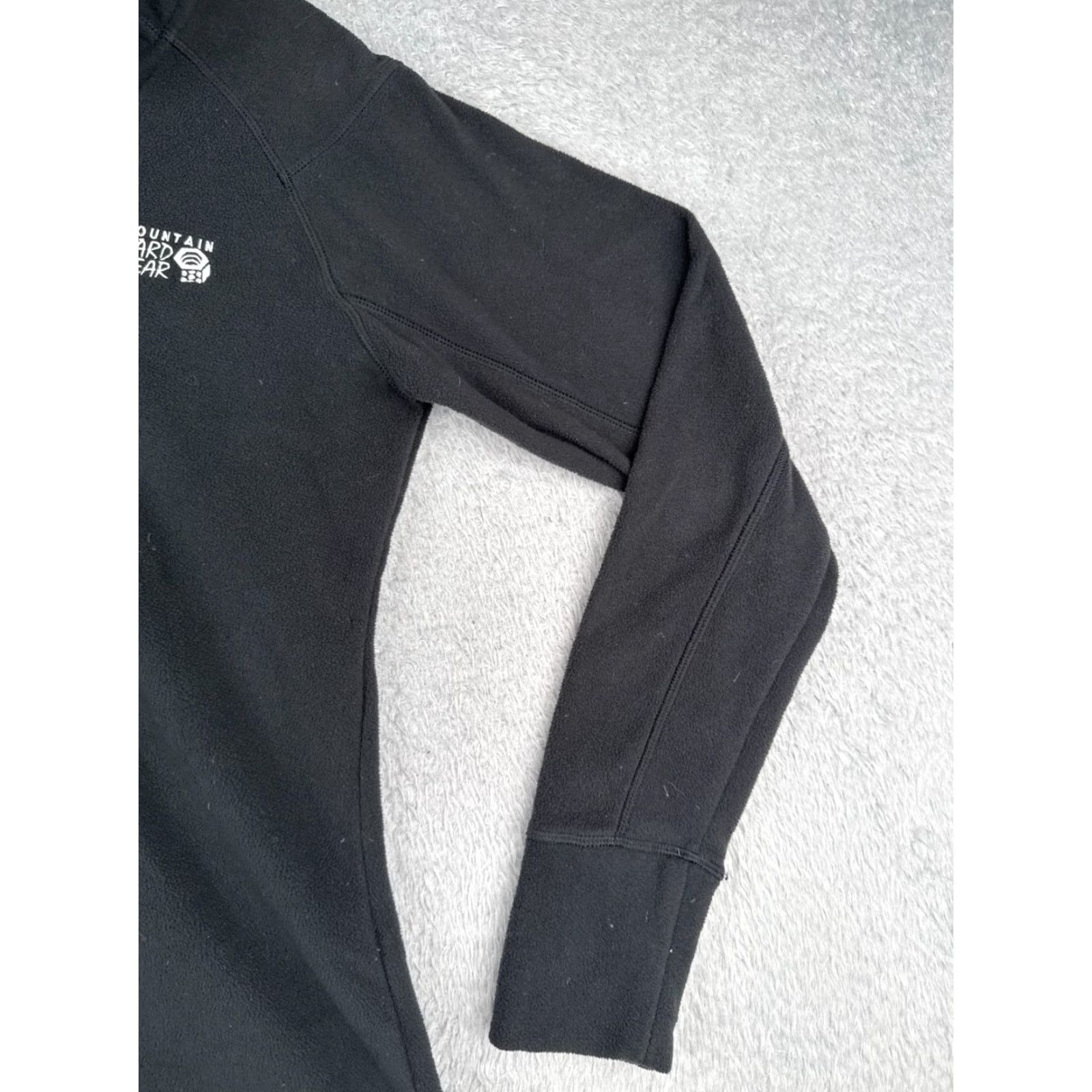 Mountain Hardwear Mountain Hardwear Sweatshirt Women Medium Black 1/4 Zip Pullover Fleece - Mock Neck, Long Sleeve, 100% Polyester, Logo, Activewear, Regular Fit Size M / US 6-8 / IT 42-44 - 2 Thumbnail