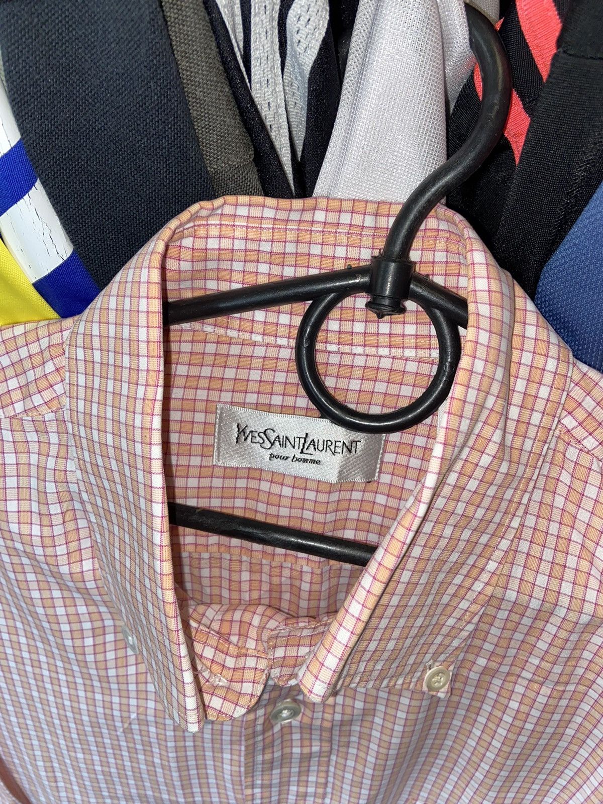 Vintage × Yves Saint Laurent YVES SAINT LAURENT VINTAGE STRIPPED 00s ADULT COTTON SHIRT Size US XL / EU 56 / 4 - 3 Thumbnail