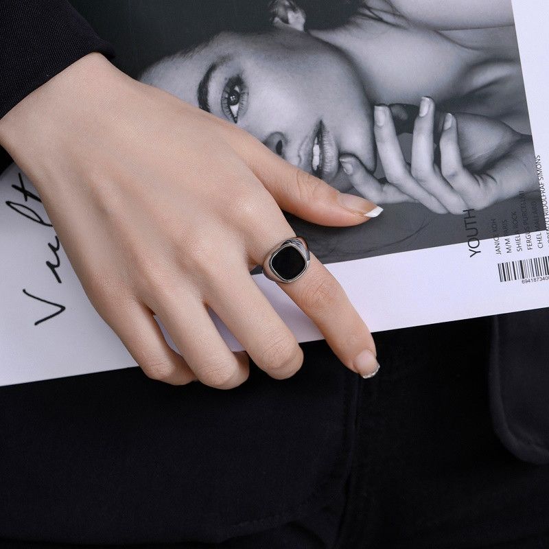 Jewelry Vintage Jewelry Rings Open Size Chrome Ring (Size 7-13) Size ONE SIZE - 6 Thumbnail