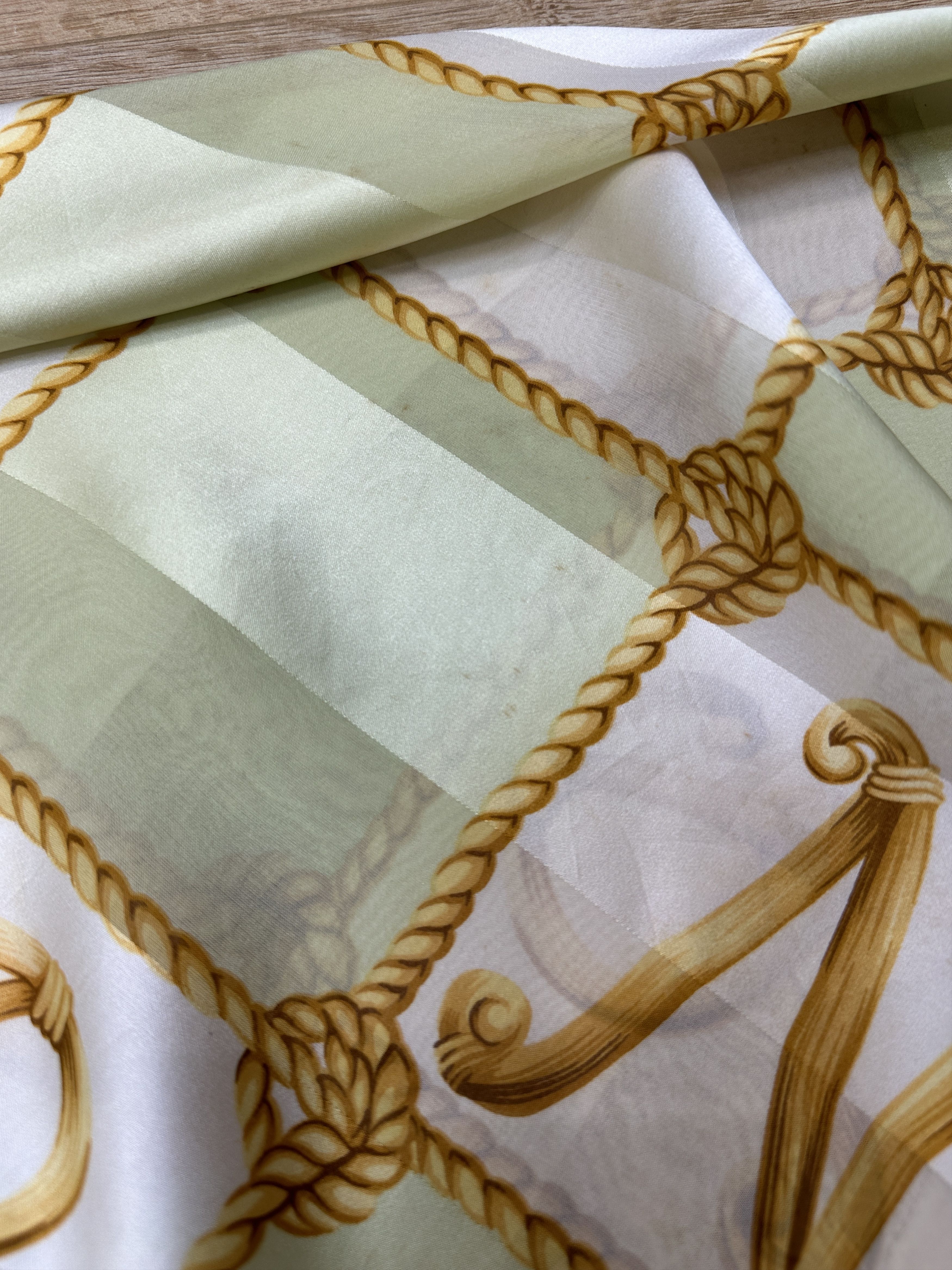 Nina Ricci Nina Ricci Paris 100% Silk Rope Lattice Square Scarf 86x85 Size ONE SIZE - 12 Thumbnail