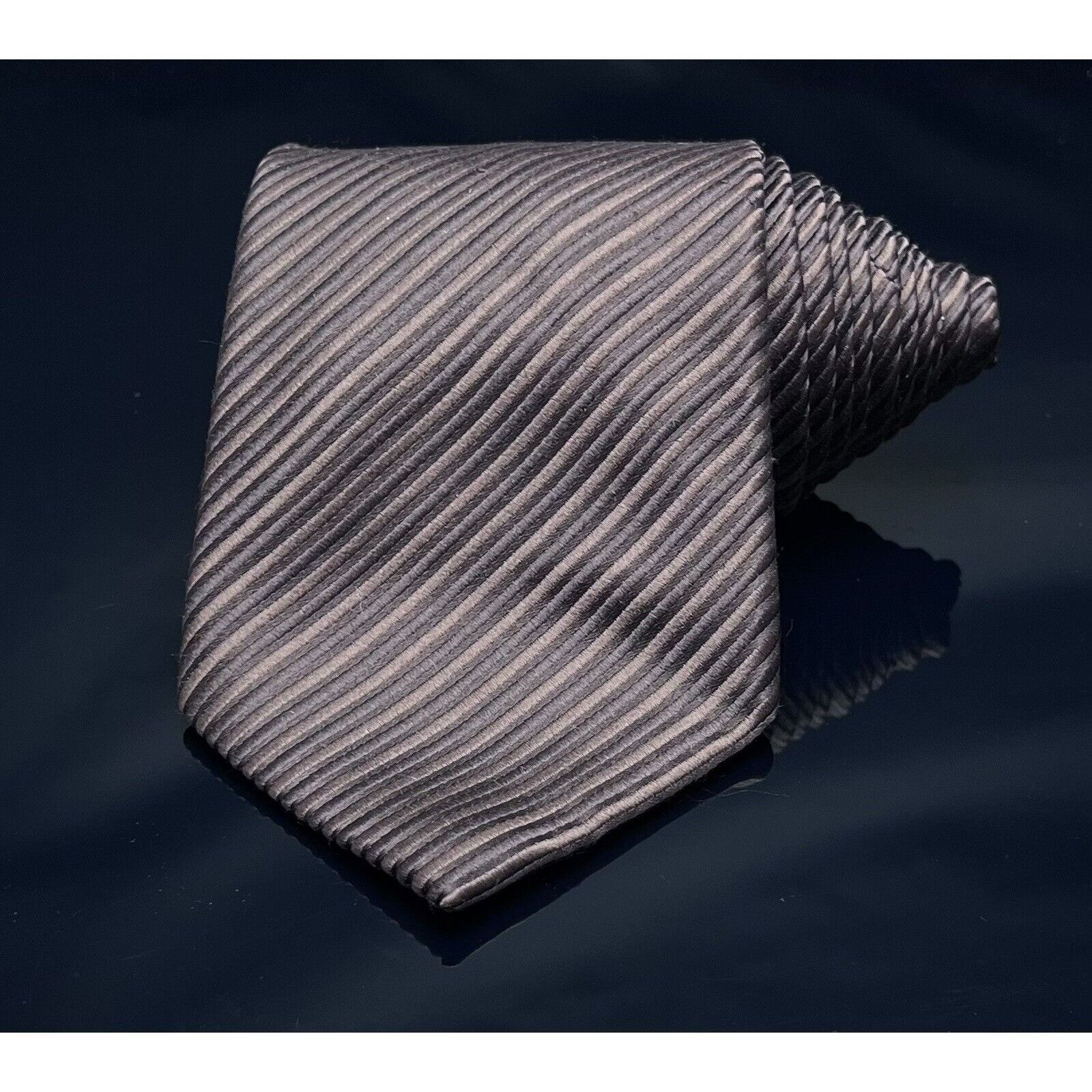 Donald Trump DONALD J TRUMP MEN'S TIE BROWN/Striped Width 4” Length: 58.5 Size ONE SIZE - 2 Thumbnail