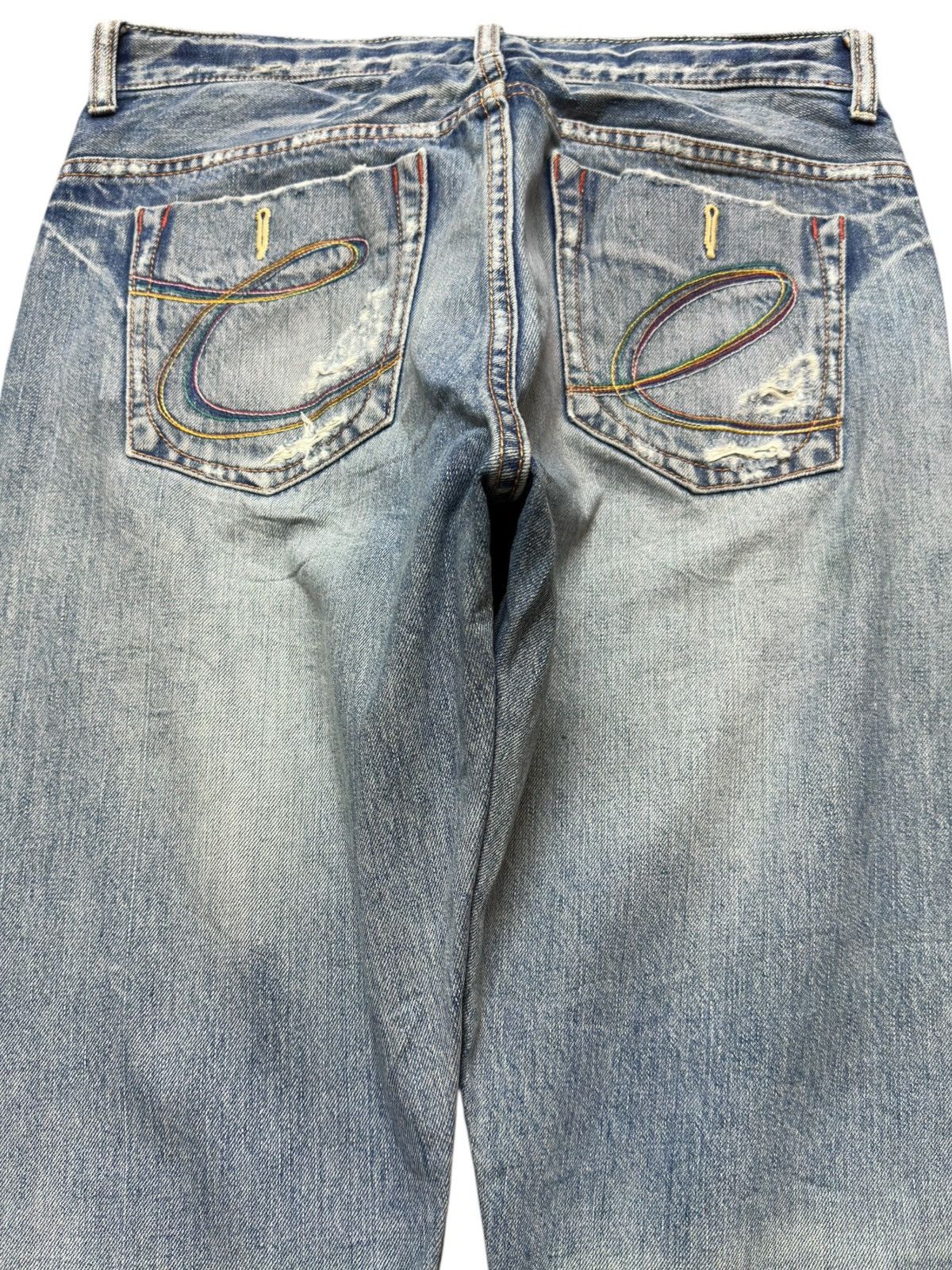 Kapital Vintage CLDM&Co Faded Grunge Distressed Denim Size US 31 - 5 Thumbnail