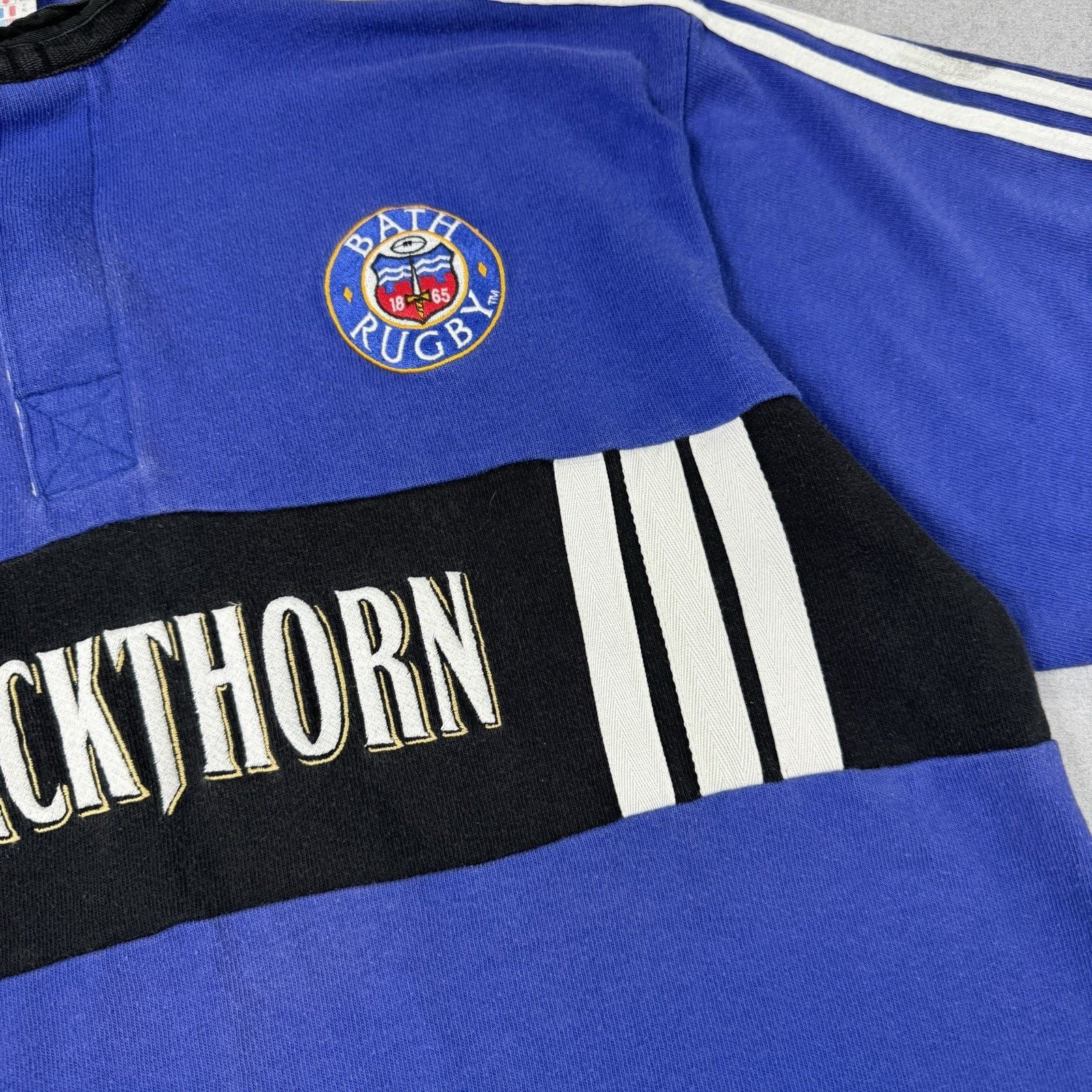 Adidas Vintage Adidas 1999 Bath Rugby Jersey Size XL Blue Men Size US XL / EU 56 / 4 - 7 Thumbnail