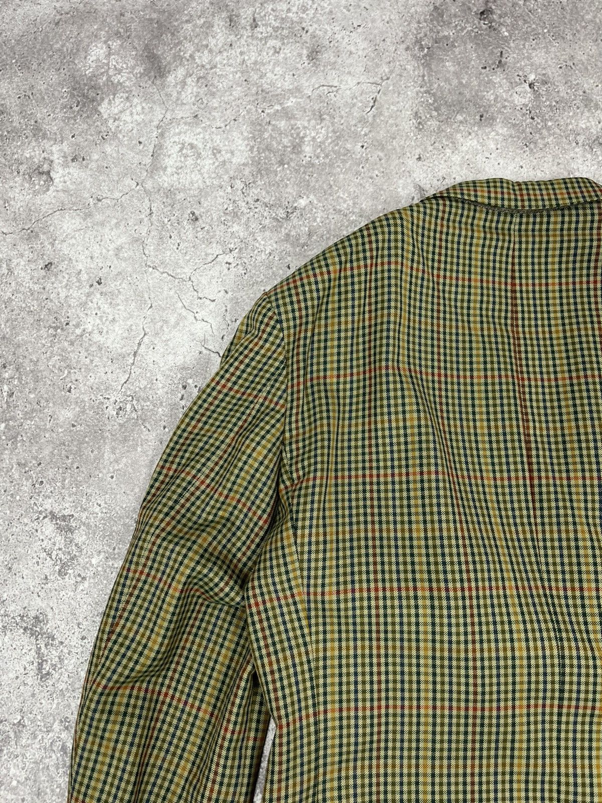 Burberry Vintage Burberrys Wool Blazer Jacket Lining Monogram Size 50R - 21 Thumbnail