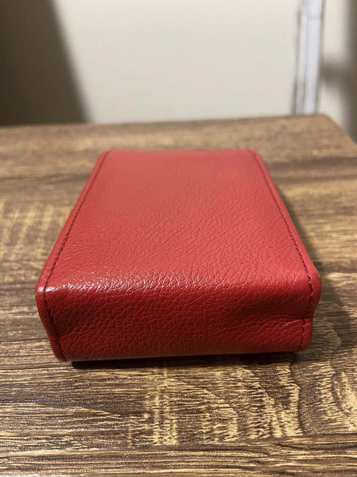 Saint Laurent Paris YSL Saint Laurent red gold cigarette case multi pouch, good Size ONE SIZE - 4 Thumbnail