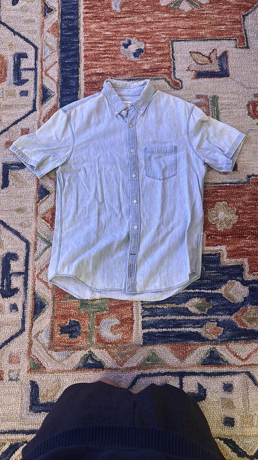 Club Monaco Club Monaco Denim Botton Up Shirt Size US M / EU 48-50 / 2 - 1 Thumbnail