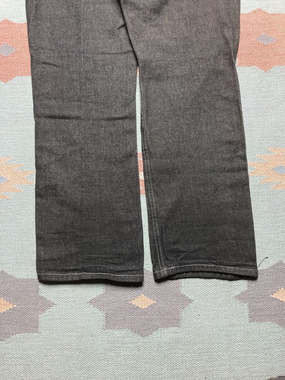 Mecca × Vintage VTG y2k baggy jeans Mecca embroidered black skater 34x28 Size US 34 / EU 50 - 2 Thumbnail