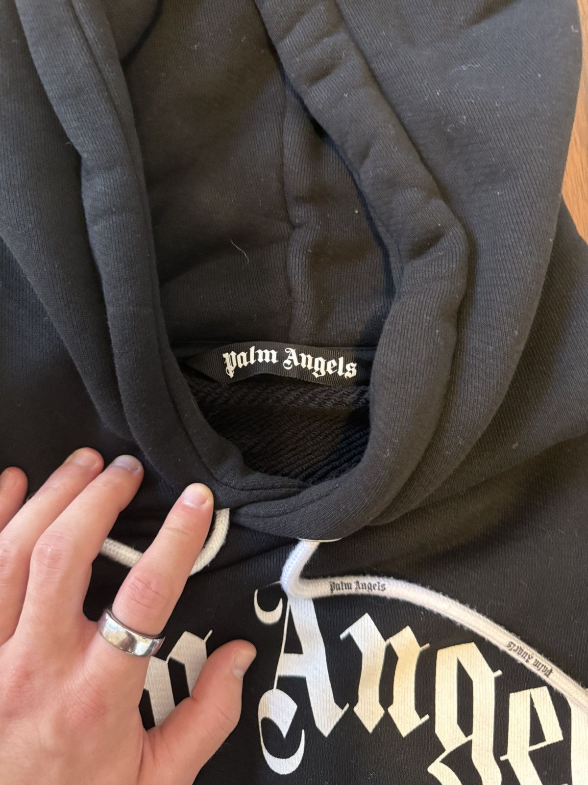 Palm Angels Palm Angels Black Oversized Hoodie Size US XL / EU 56 / 4 - 3 Thumbnail