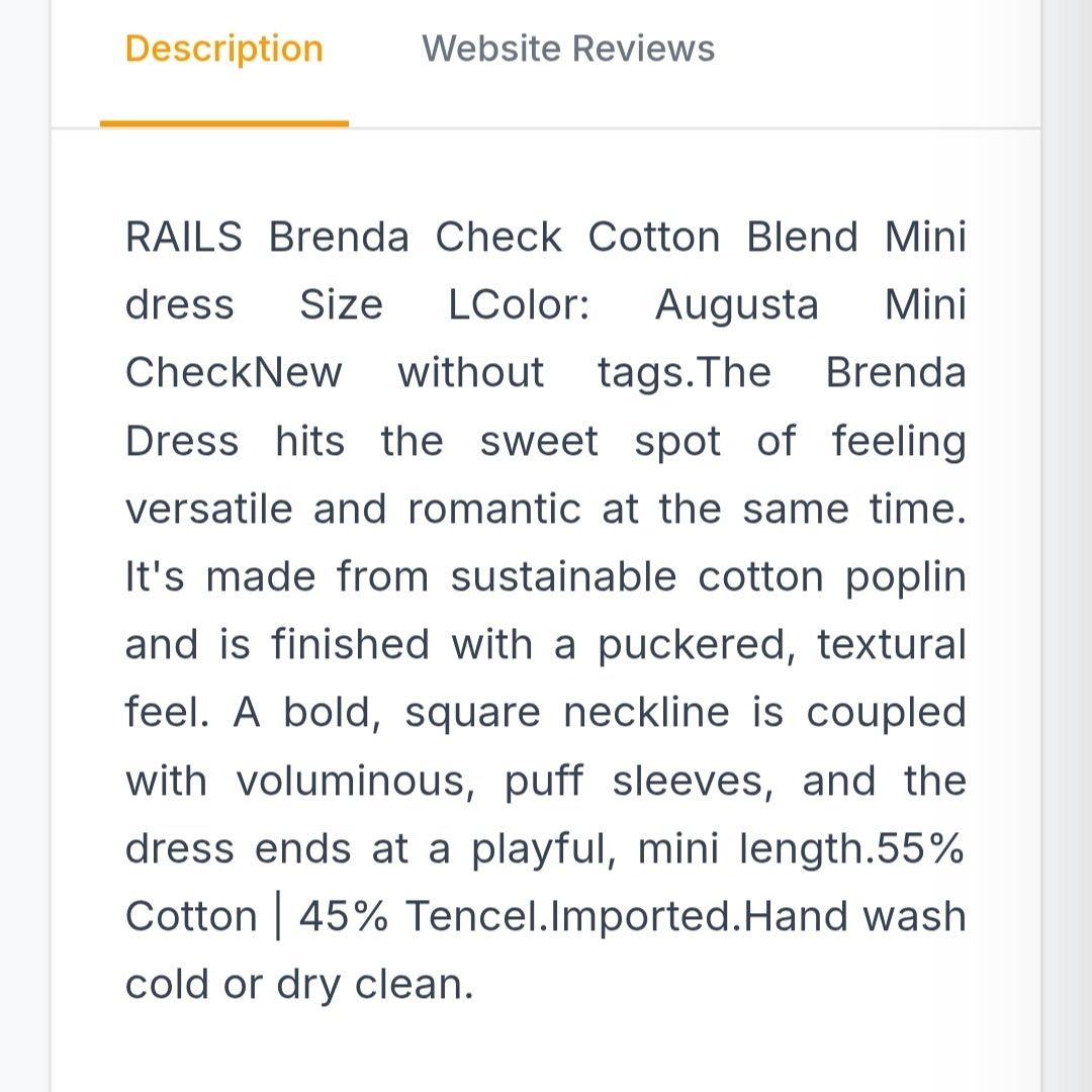 Rails RAILS Brenda Check Cotton Blend Seersucker Mini dress sz XS Size XS / US 0-2 / IT 36-38 - 2 Thumbnail