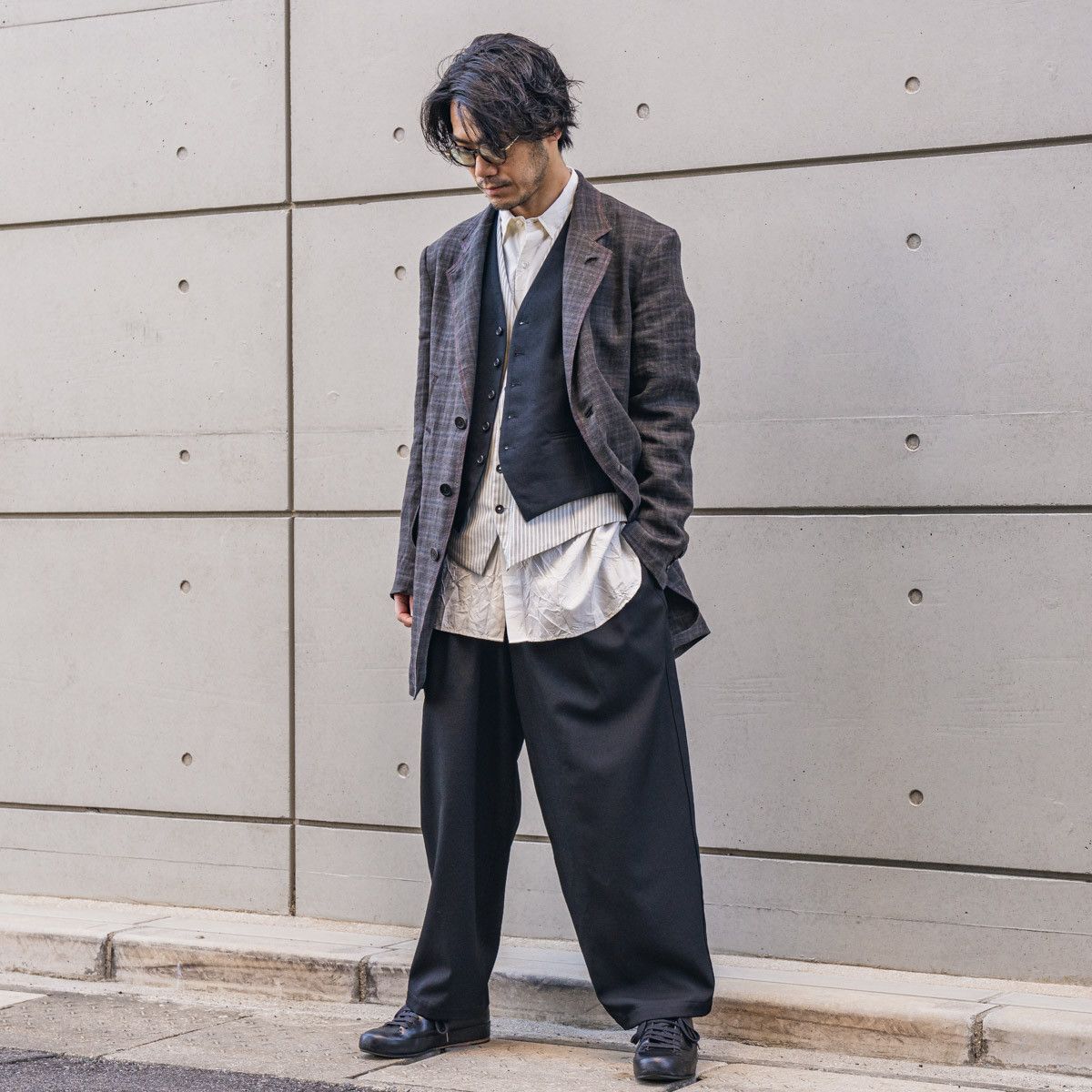 Yohji Yamamoto Yohji Yamamoto Pour Homme - Wool Gabardine SIDE TAPED PANTS Size US 30 / EU 46 - 7 Thumbnail